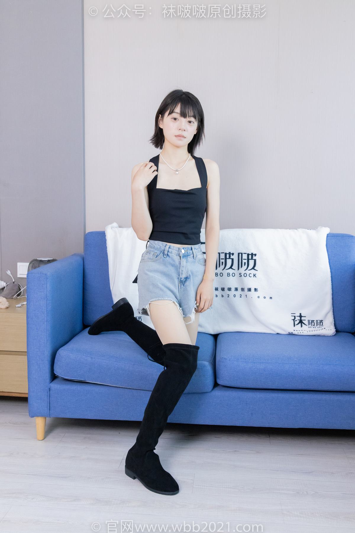 图片[33]-[BoBoSocks袜啵啵]NO.422 糯米-长靴、白棉袜、肉丝[140P] – 速更版-美库