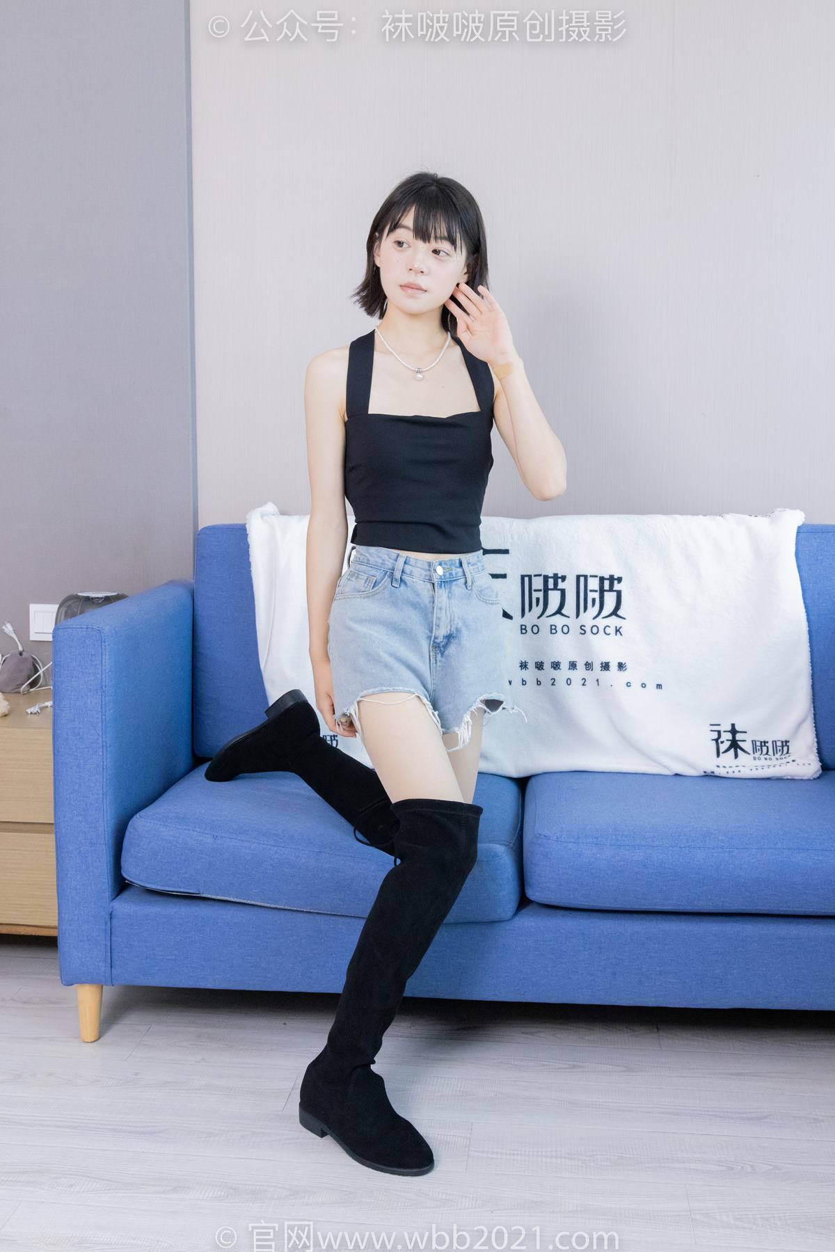 图片[34]-[BoBoSocks袜啵啵]NO.422 糯米-长靴、白棉袜、肉丝[140P] – 速更版-美库