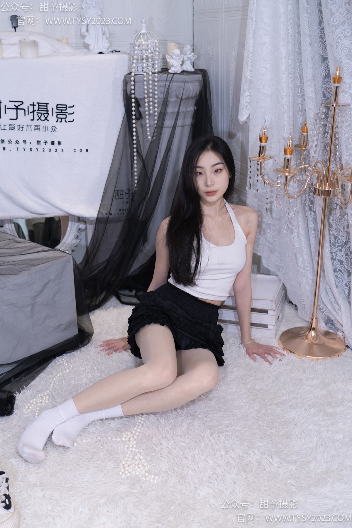 图片[80]-甜予摄影 NO.076 小狸-帆布鞋、白棉袜、肉丝（脚尖加固款）[126P] – 速更版-美库