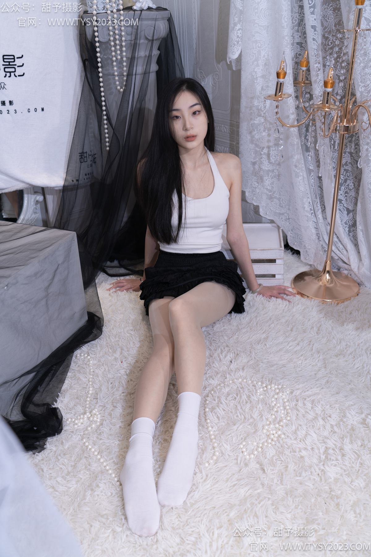 图片[87]-甜予摄影 NO.076 小狸-帆布鞋、白棉袜、肉丝（脚尖加固款）[126P] – 速更版-美库