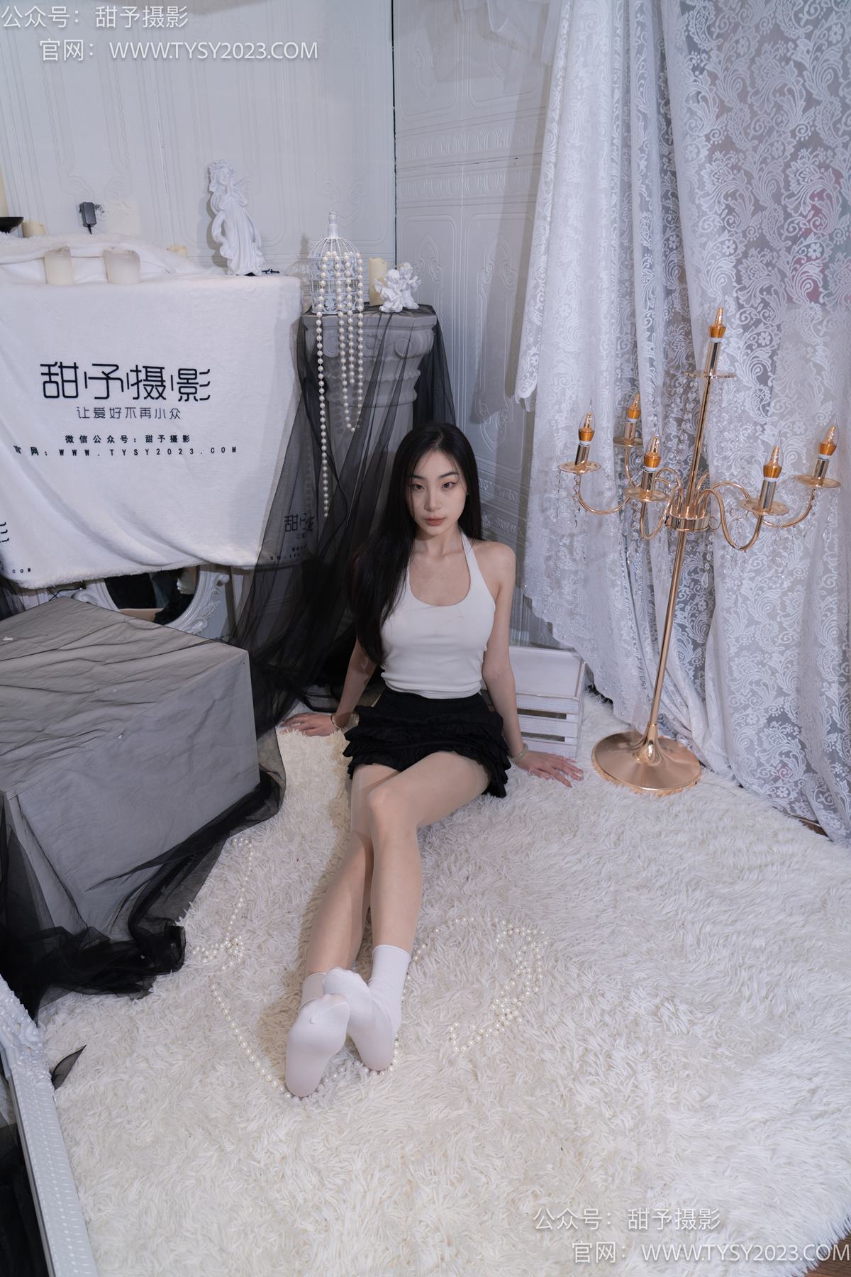 图片[95]-甜予摄影 NO.076 小狸-帆布鞋、白棉袜、肉丝（脚尖加固款）[126P] – 速更版-美库