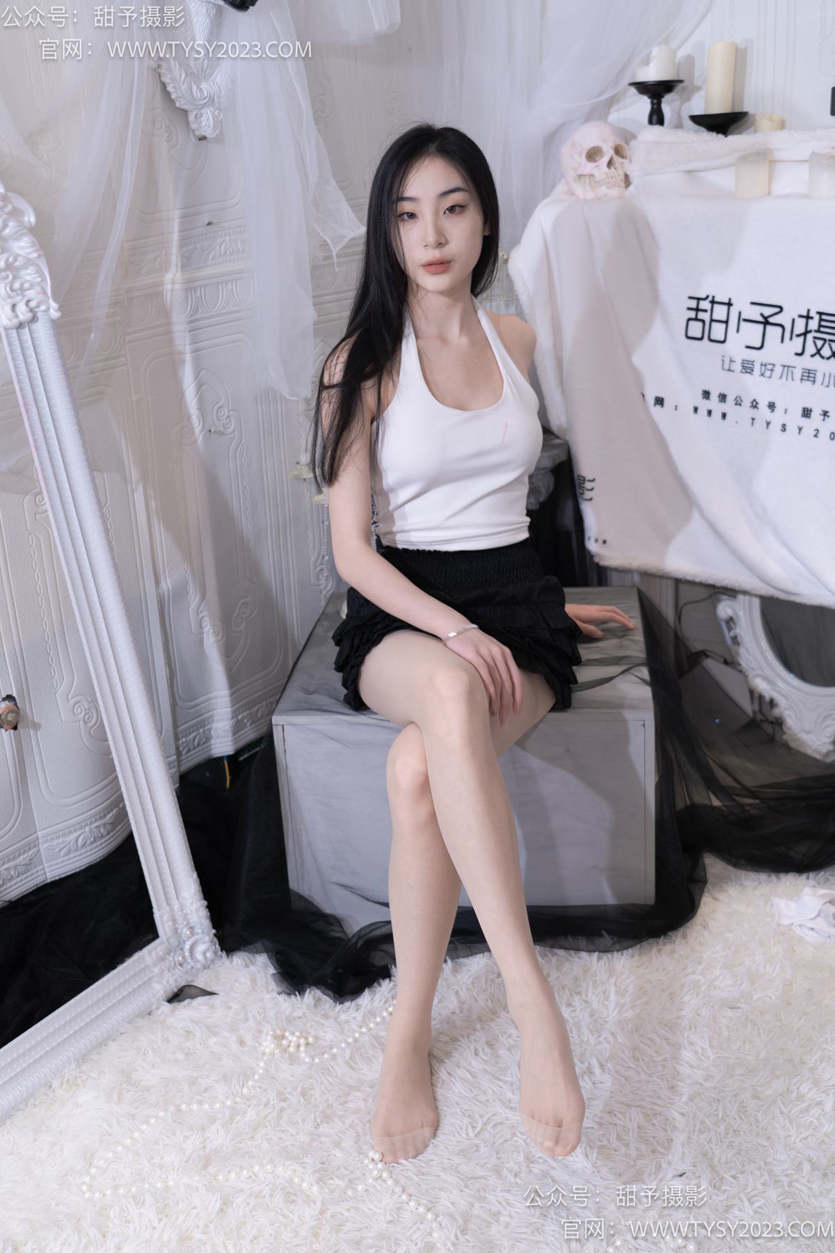 图片[116]-甜予摄影 NO.076 小狸-帆布鞋、白棉袜、肉丝（脚尖加固款）[126P] – 速更版-美库