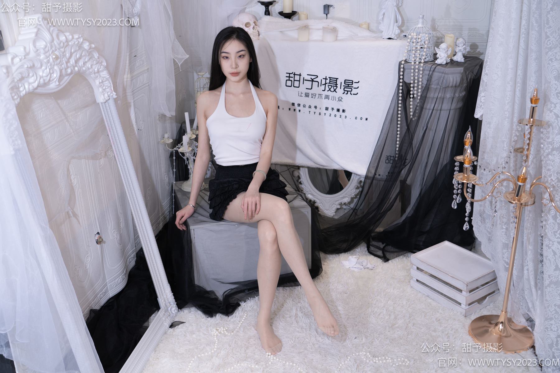 图片[117]-甜予摄影 NO.076 小狸-帆布鞋、白棉袜、肉丝（脚尖加固款）[126P] – 速更版-美库