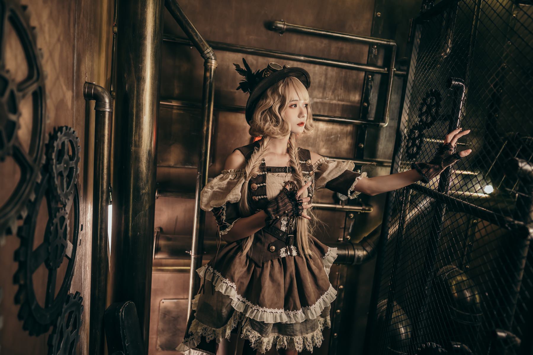 图片[12]-人气Coser@兔子Zzz不吃胡萝卜 蒸汽少女 [29P] – 速更版-美库