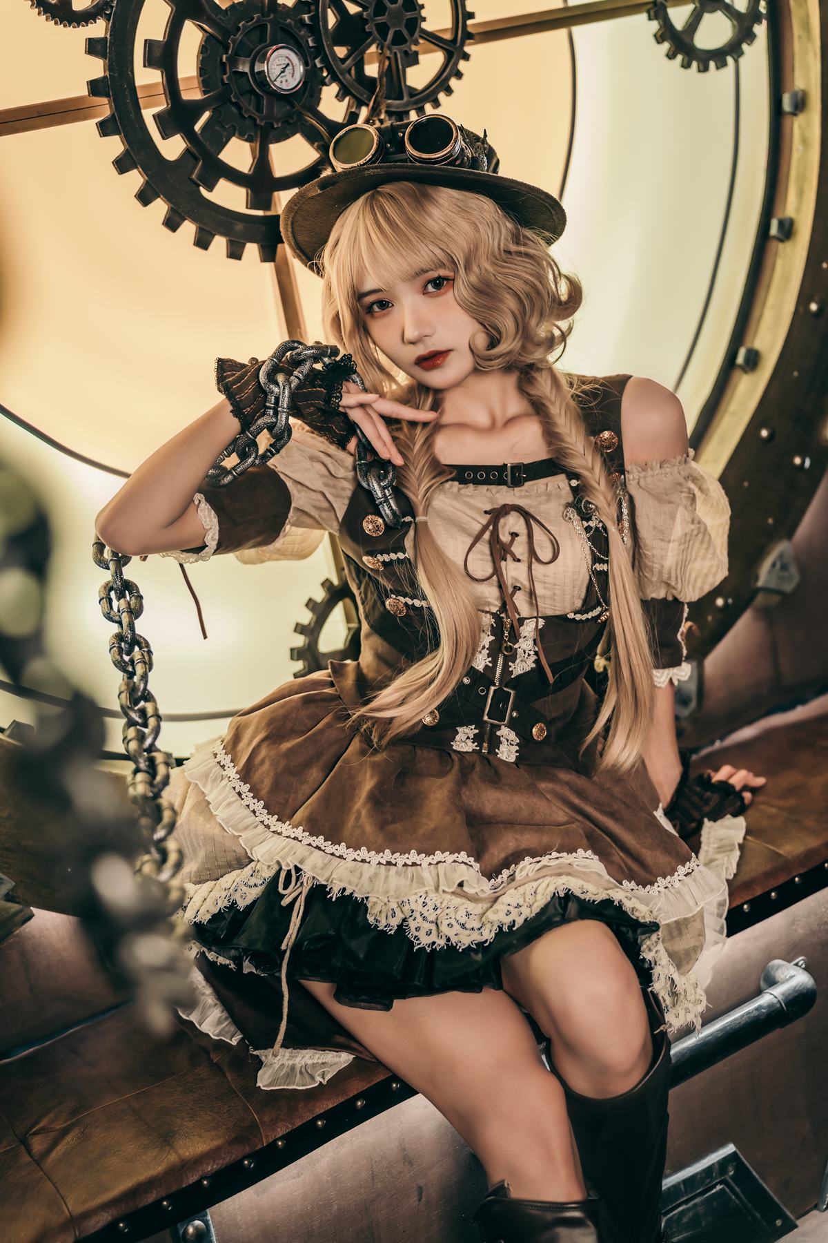 图片[13]-人气Coser@兔子Zzz不吃胡萝卜 蒸汽少女 [29P] – 速更版-美库