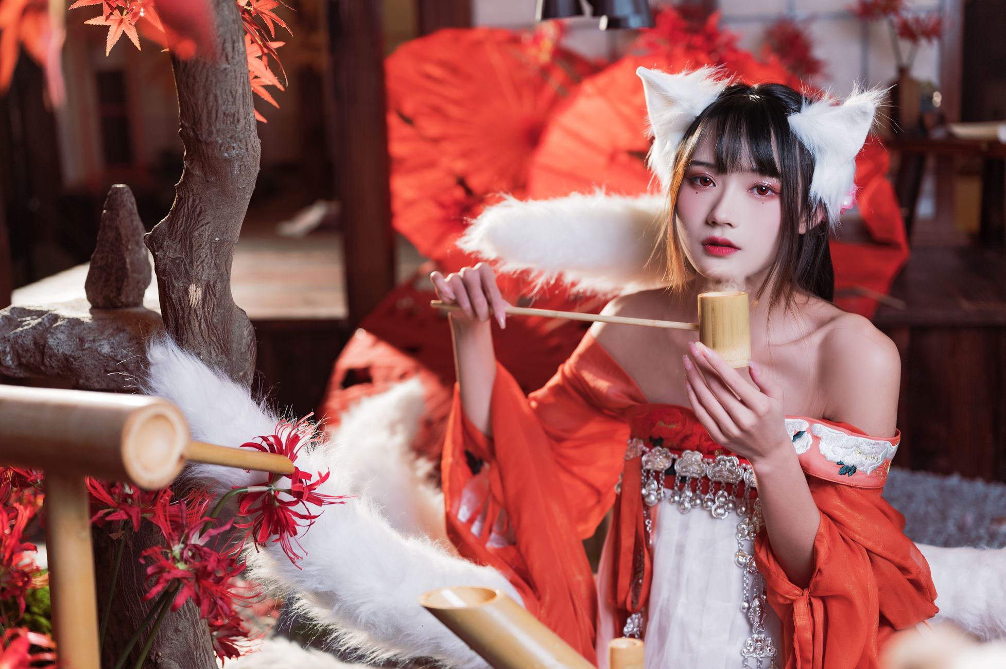 图片[14]-人气Coser@兔子Zzz不吃胡萝卜 九尾狐 [18P] – 速更版-美库