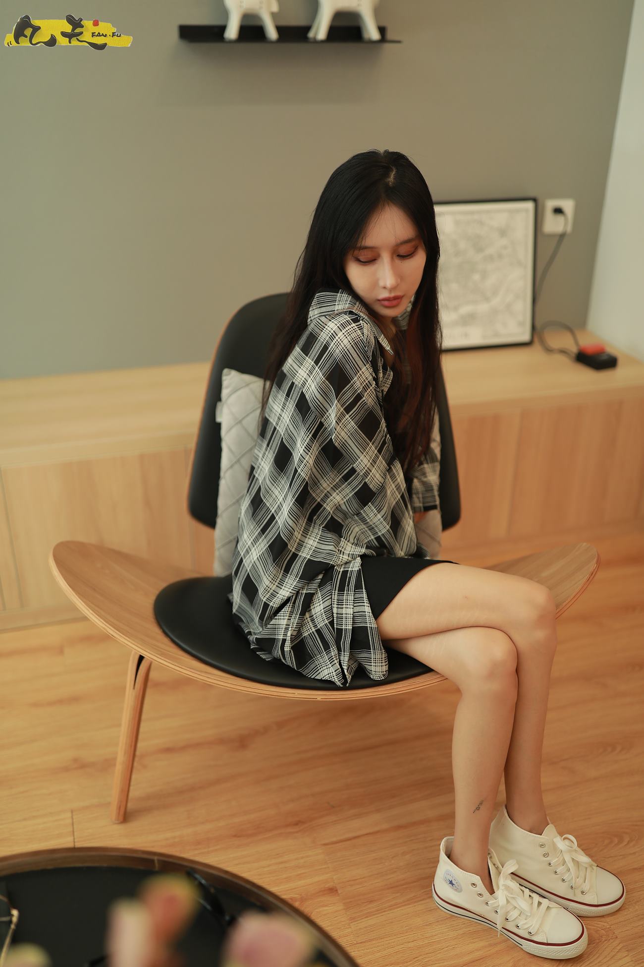 图片[21]-凡夫摄影 NO.0009 – 依茜 高帮帆布鞋黑色棉袜[243P] – 速更版-美库