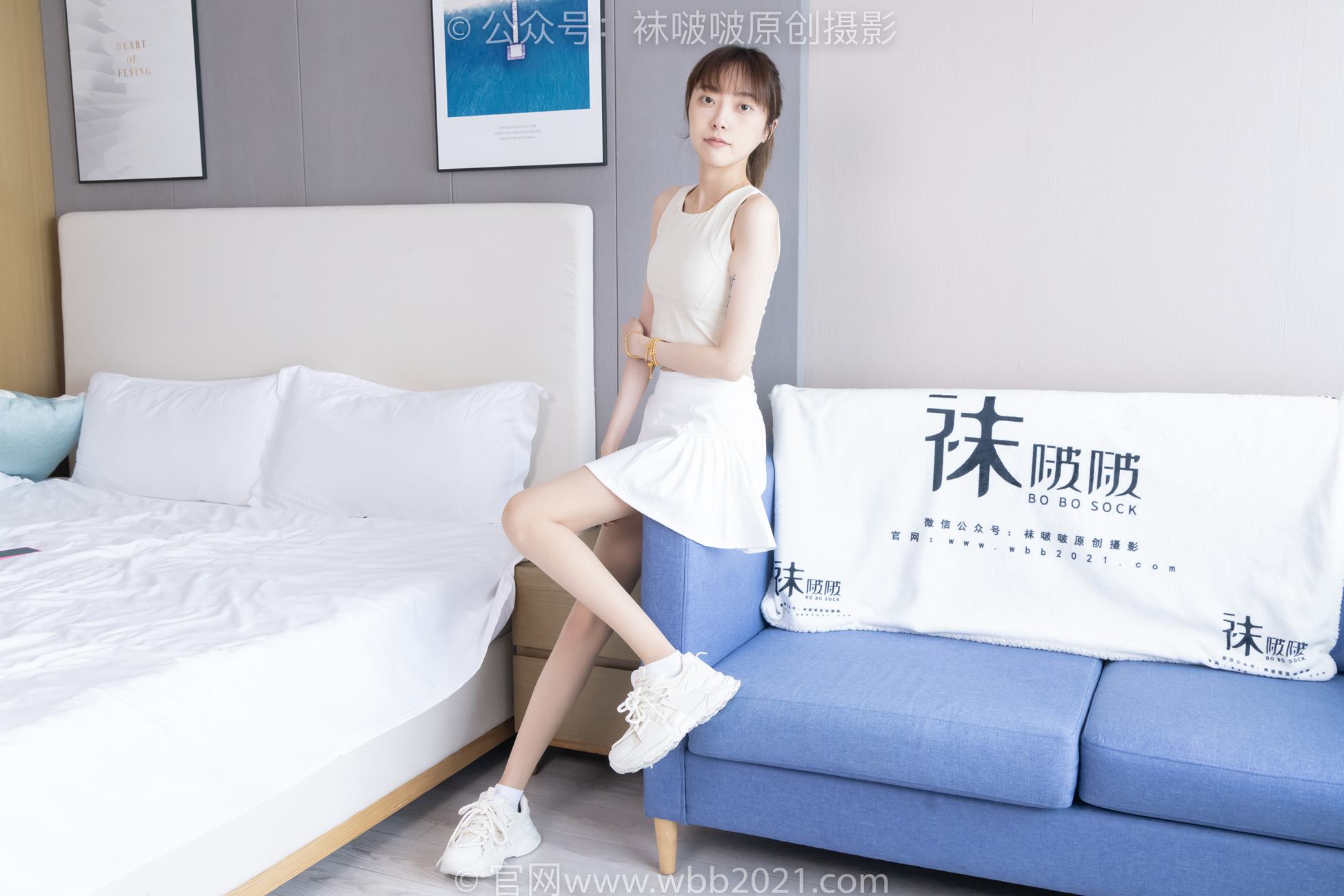 图片[14]-[BoBoSocks袜啵啵]NO.424 稚予-运动鞋、白棉袜、肉丝、腰丝[140P] – 速更版-美库