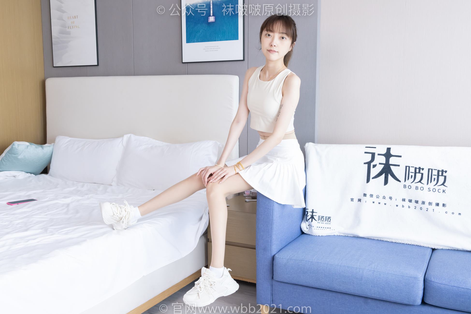 图片[16]-[BoBoSocks袜啵啵]NO.424 稚予-运动鞋、白棉袜、肉丝、腰丝[140P] – 速更版-美库