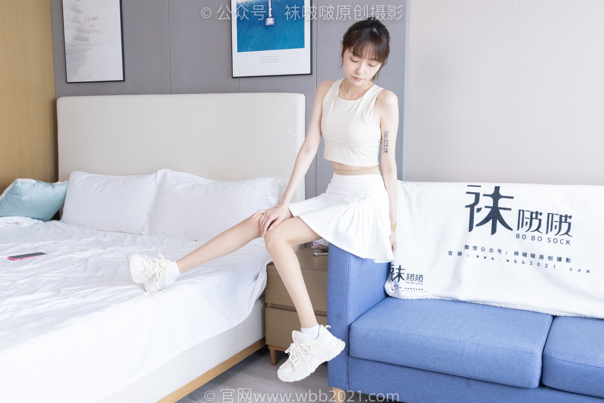 图片[17]-[BoBoSocks袜啵啵]NO.424 稚予-运动鞋、白棉袜、肉丝、腰丝[140P] – 速更版-美库