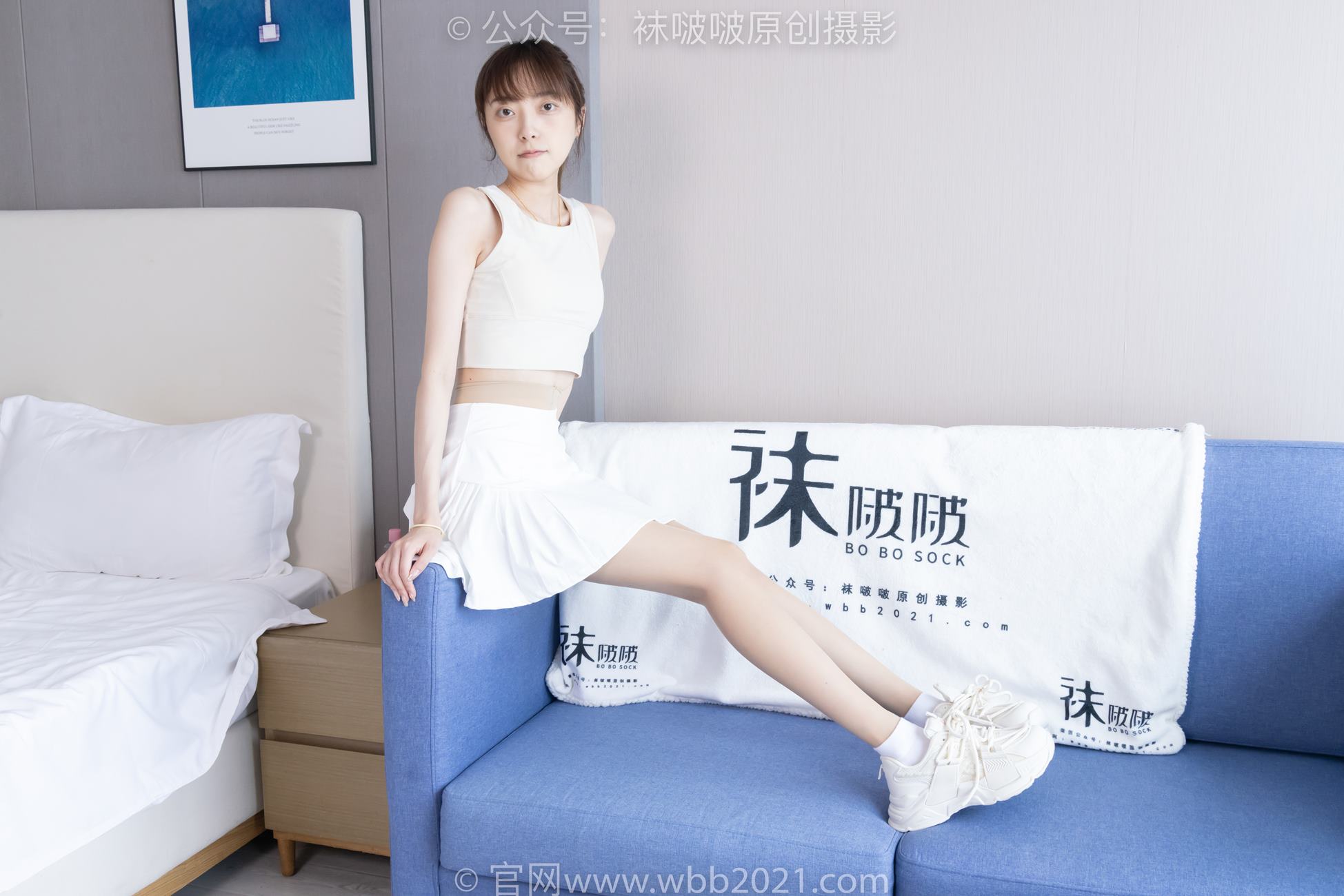 图片[22]-[BoBoSocks袜啵啵]NO.424 稚予-运动鞋、白棉袜、肉丝、腰丝[140P] – 速更版-美库