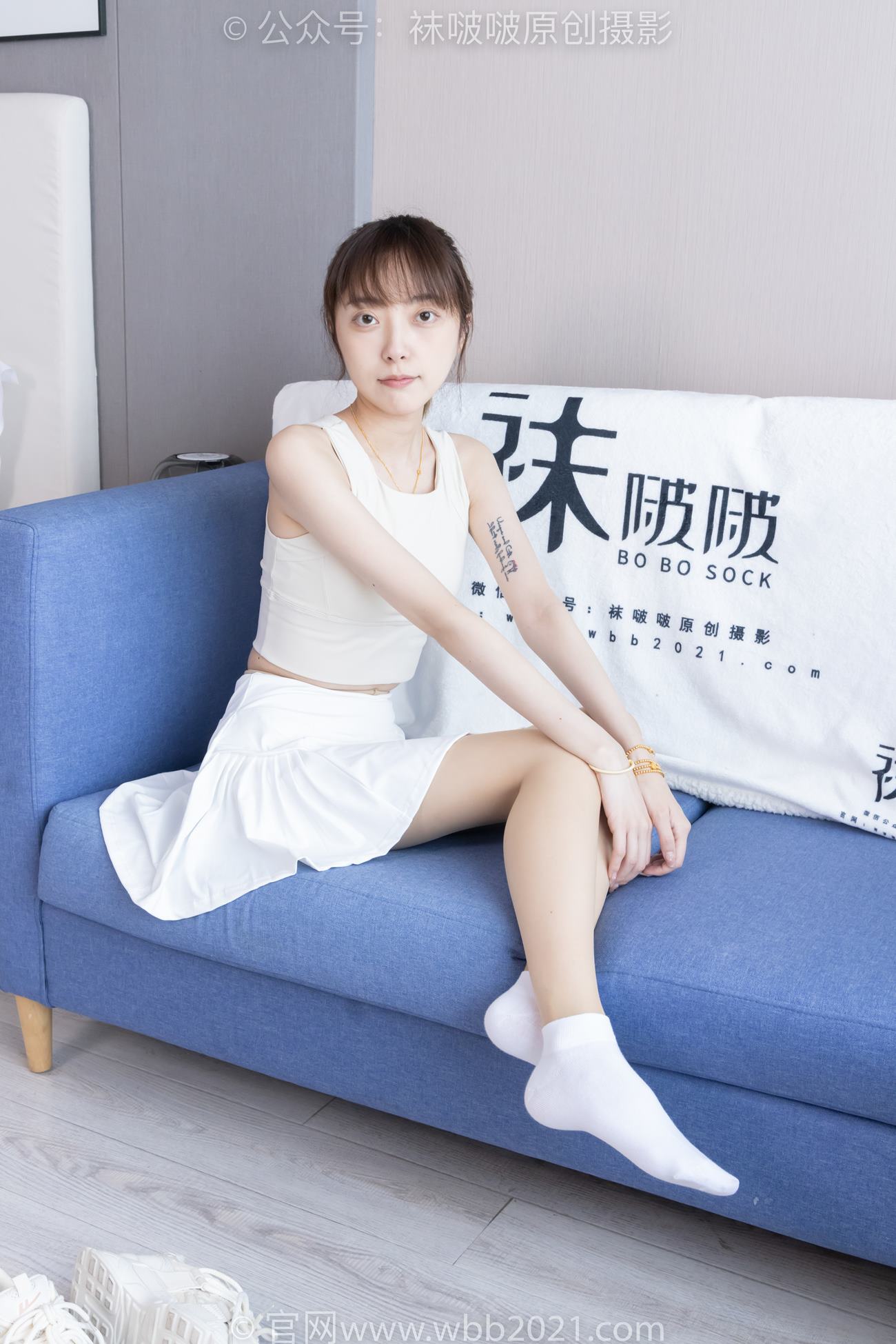 图片[38]-[BoBoSocks袜啵啵]NO.424 稚予-运动鞋、白棉袜、肉丝、腰丝[140P] – 速更版-美库