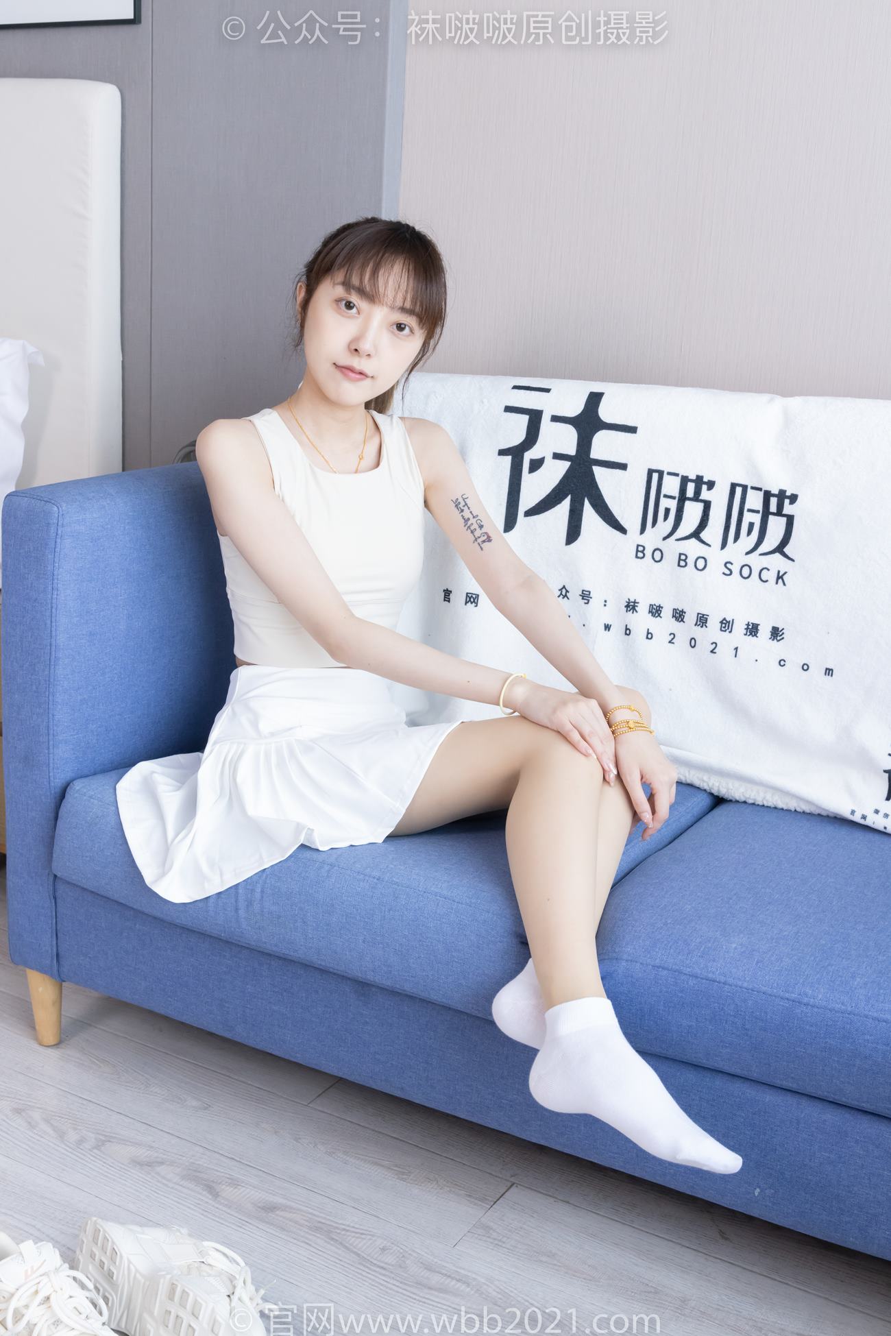 图片[39]-[BoBoSocks袜啵啵]NO.424 稚予-运动鞋、白棉袜、肉丝、腰丝[140P] – 速更版-美库