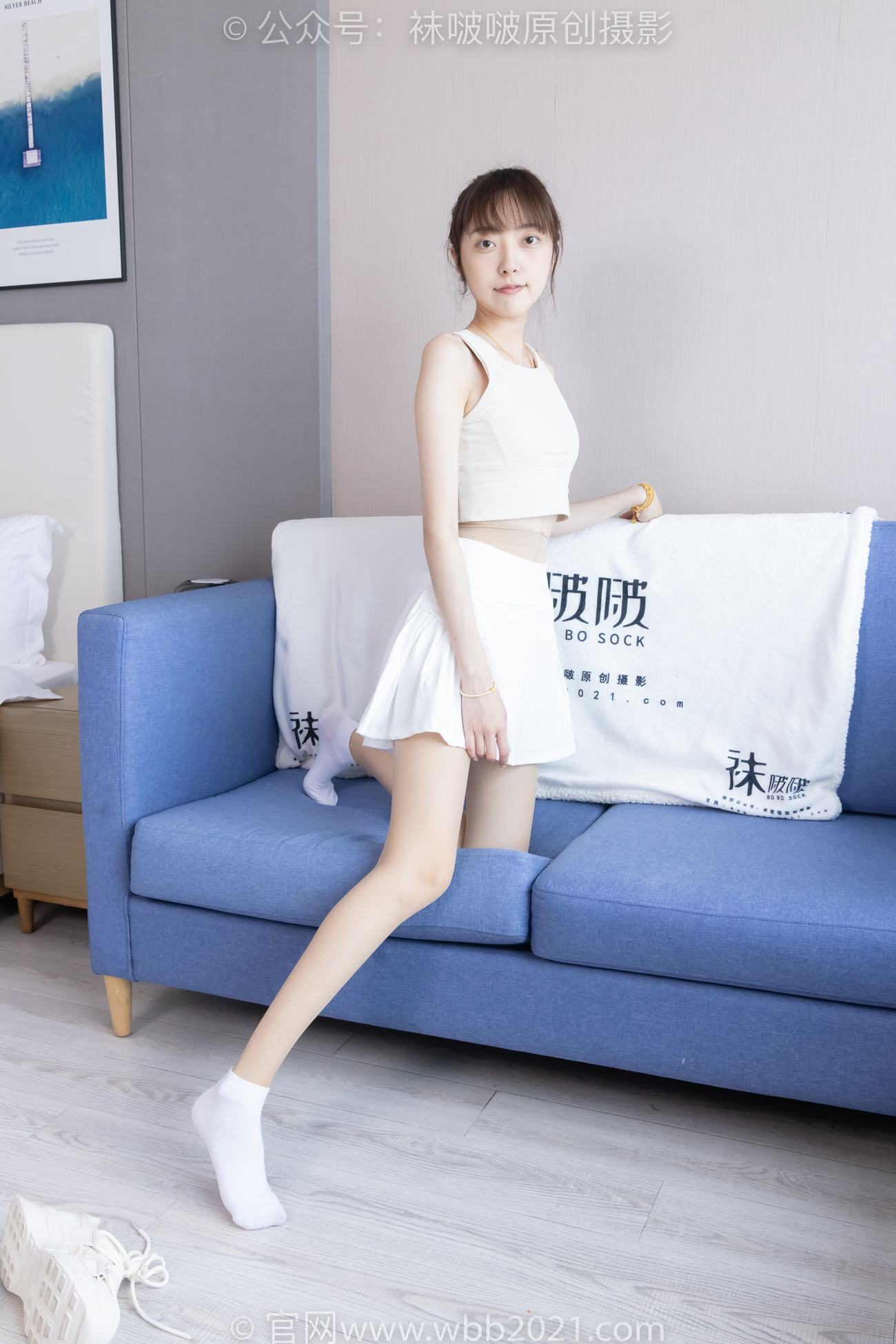 图片[42]-[BoBoSocks袜啵啵]NO.424 稚予-运动鞋、白棉袜、肉丝、腰丝[140P] – 速更版-美库