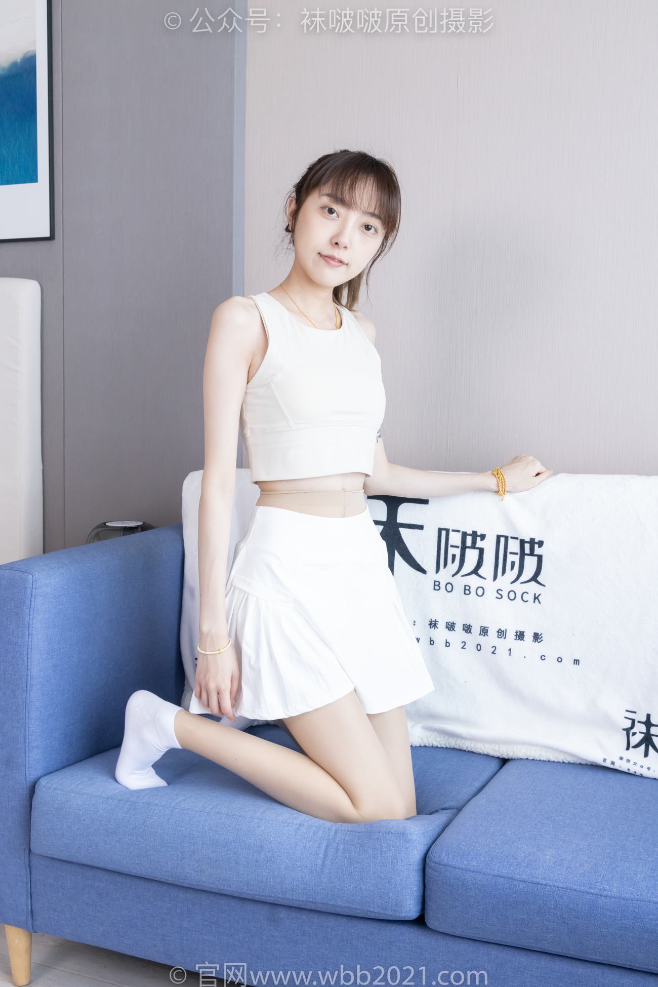 图片[43]-[BoBoSocks袜啵啵]NO.424 稚予-运动鞋、白棉袜、肉丝、腰丝[140P] – 速更版-美库