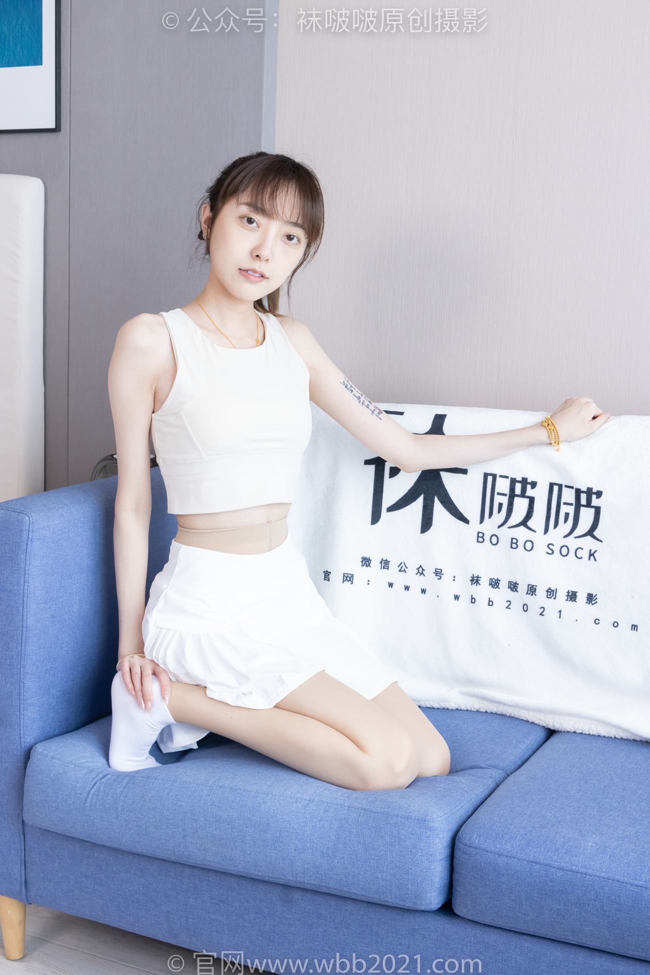 图片[44]-[BoBoSocks袜啵啵]NO.424 稚予-运动鞋、白棉袜、肉丝、腰丝[140P] – 速更版-美库