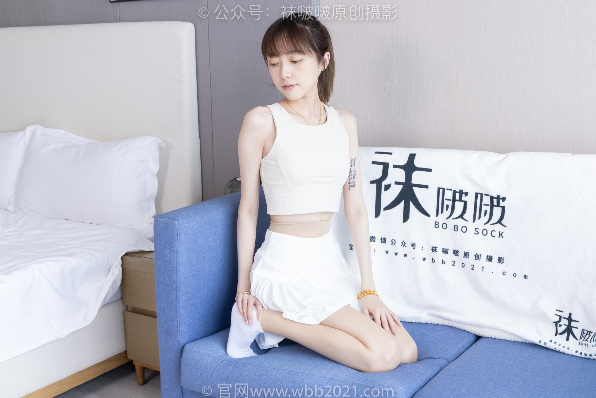 图片[45]-[BoBoSocks袜啵啵]NO.424 稚予-运动鞋、白棉袜、肉丝、腰丝[140P] – 速更版-美库