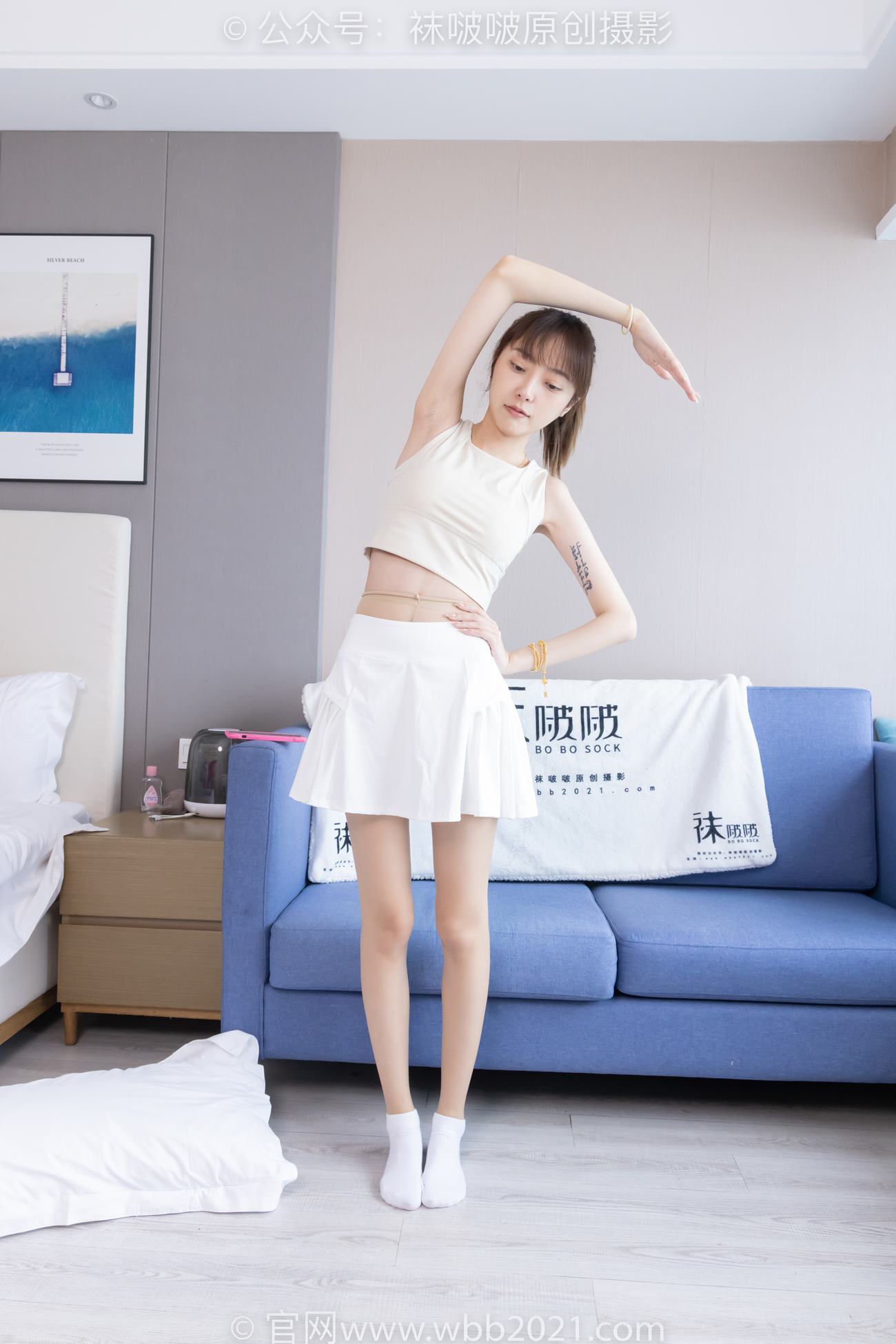 图片[57]-[BoBoSocks袜啵啵]NO.424 稚予-运动鞋、白棉袜、肉丝、腰丝[140P] – 速更版-美库