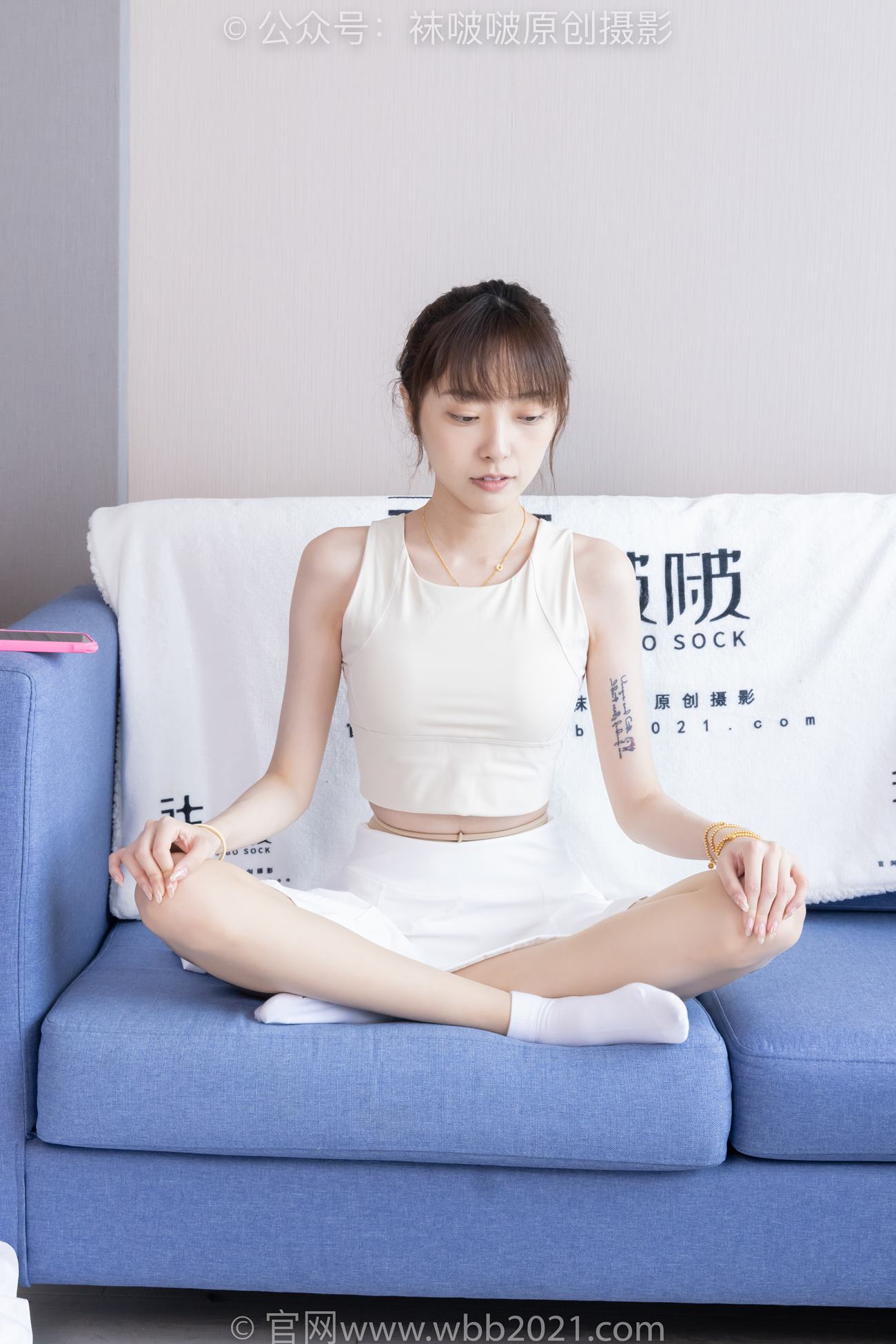 图片[58]-[BoBoSocks袜啵啵]NO.424 稚予-运动鞋、白棉袜、肉丝、腰丝[140P] – 速更版-美库