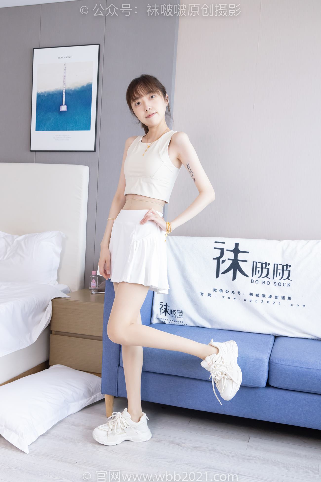 图片[108]-[BoBoSocks袜啵啵]NO.424 稚予-运动鞋、白棉袜、肉丝、腰丝[140P] – 速更版-美库