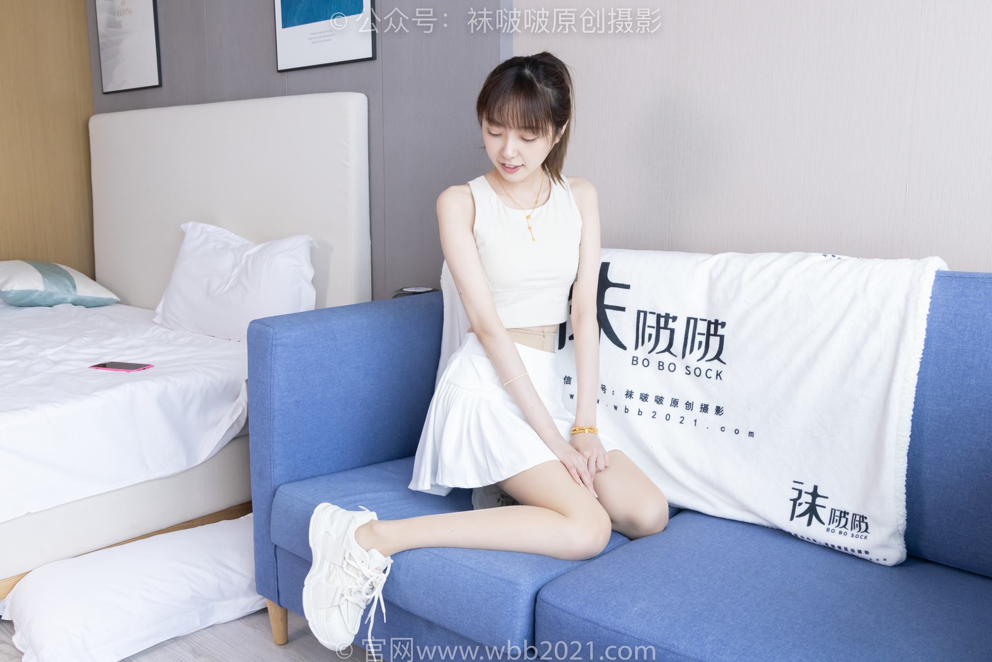 图片[124]-[BoBoSocks袜啵啵]NO.424 稚予-运动鞋、白棉袜、肉丝、腰丝[140P] – 速更版-美库