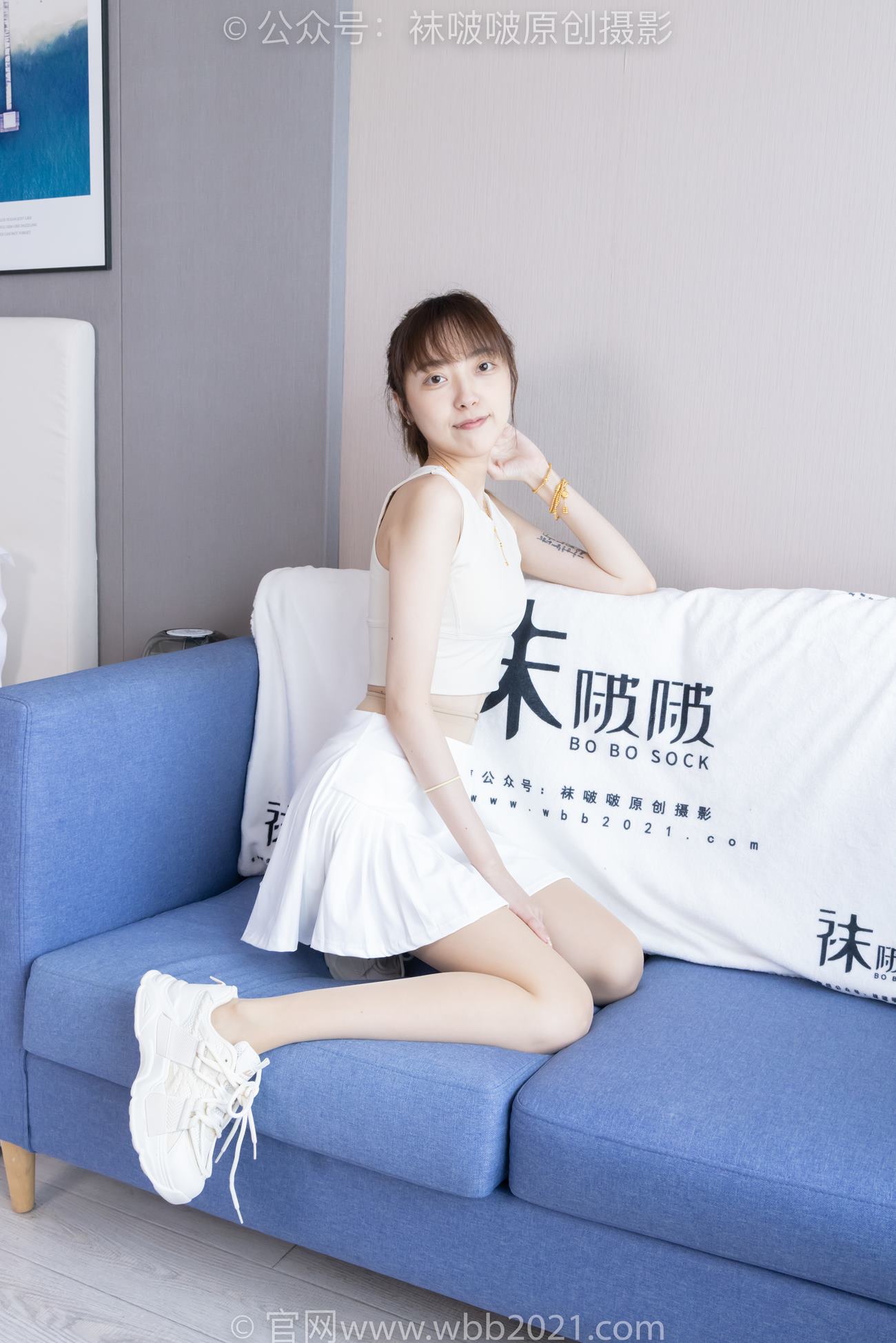 图片[125]-[BoBoSocks袜啵啵]NO.424 稚予-运动鞋、白棉袜、肉丝、腰丝[140P] – 速更版-美库