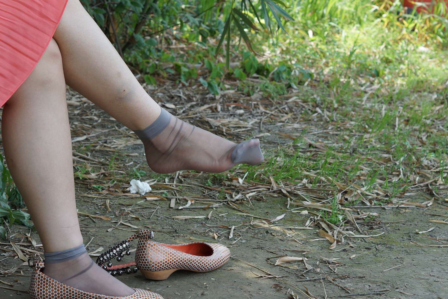 图片[16]-自由摄影 No.326 静静 水晶灰丝挑鞋 [65P] – 速更版-美库