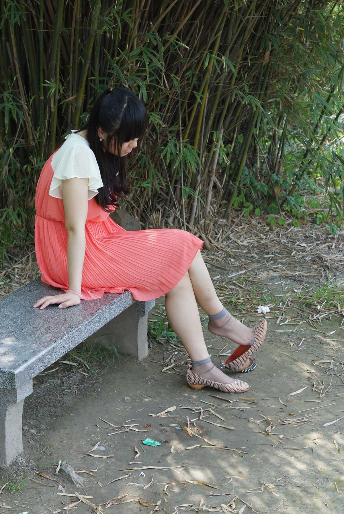 图片[18]-自由摄影 No.326 静静 水晶灰丝挑鞋 [65P] – 速更版-美库