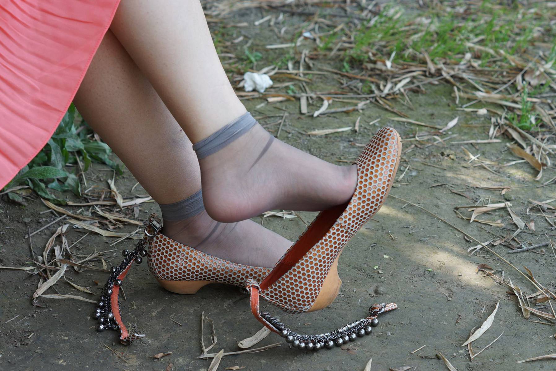 图片[29]-自由摄影 No.326 静静 水晶灰丝挑鞋 [65P] – 速更版-美库