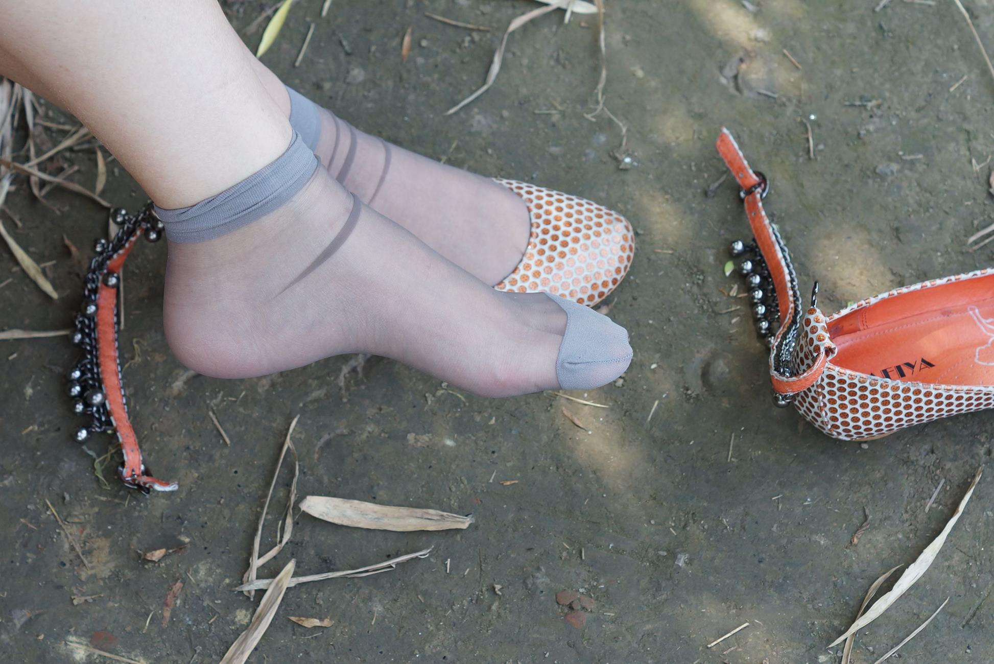 图片[37]-自由摄影 No.326 静静 水晶灰丝挑鞋 [65P] – 速更版-美库