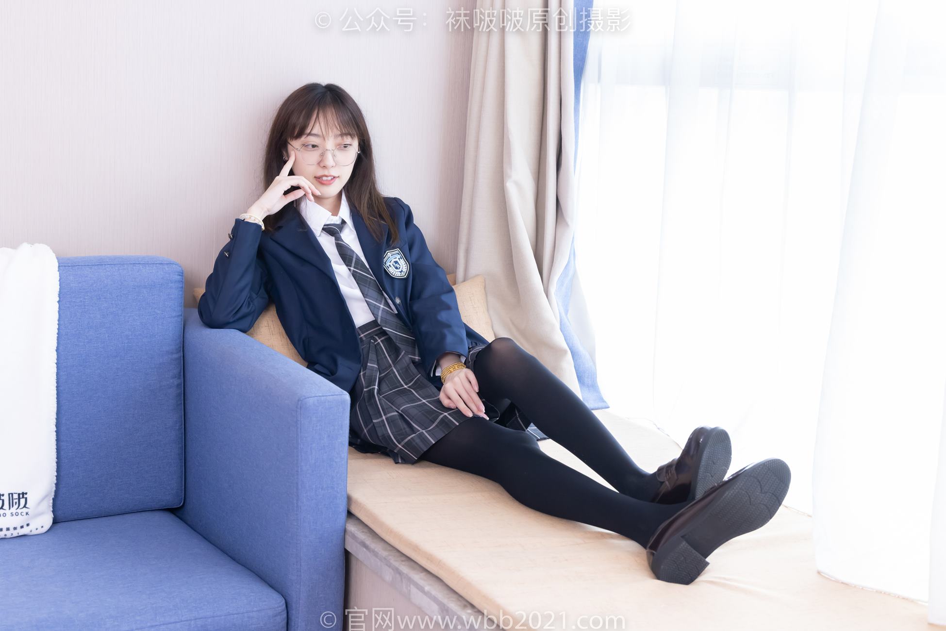 图片[42]-[BoBoSocks袜啵啵]NO.432 稚予-皮鞋、厚黑丝、jk制服[162P] – 速更版-美库