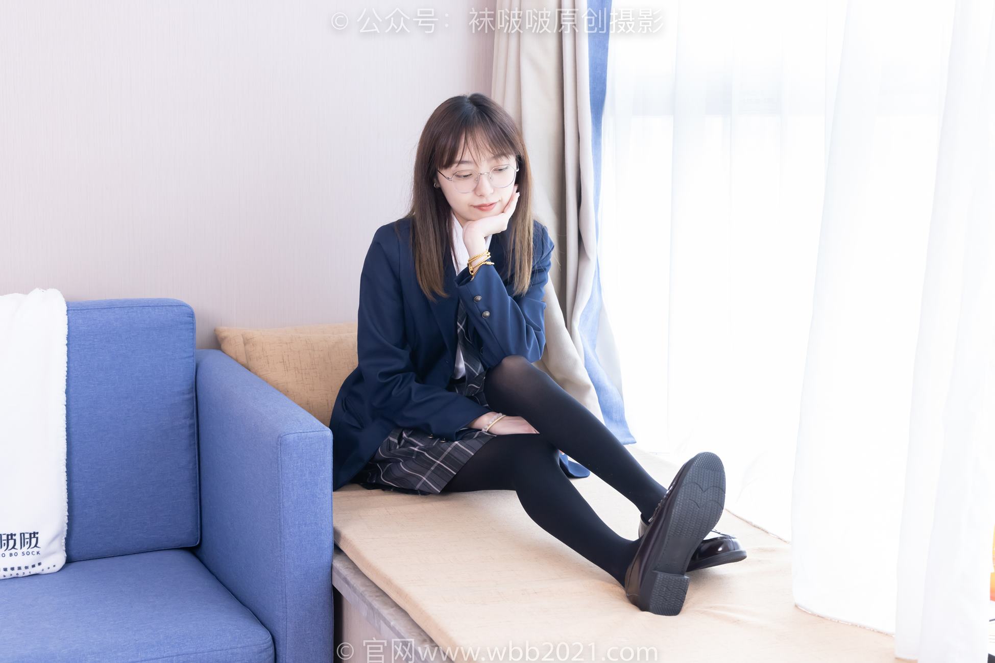 图片[45]-[BoBoSocks袜啵啵]NO.432 稚予-皮鞋、厚黑丝、jk制服[162P] – 速更版-美库