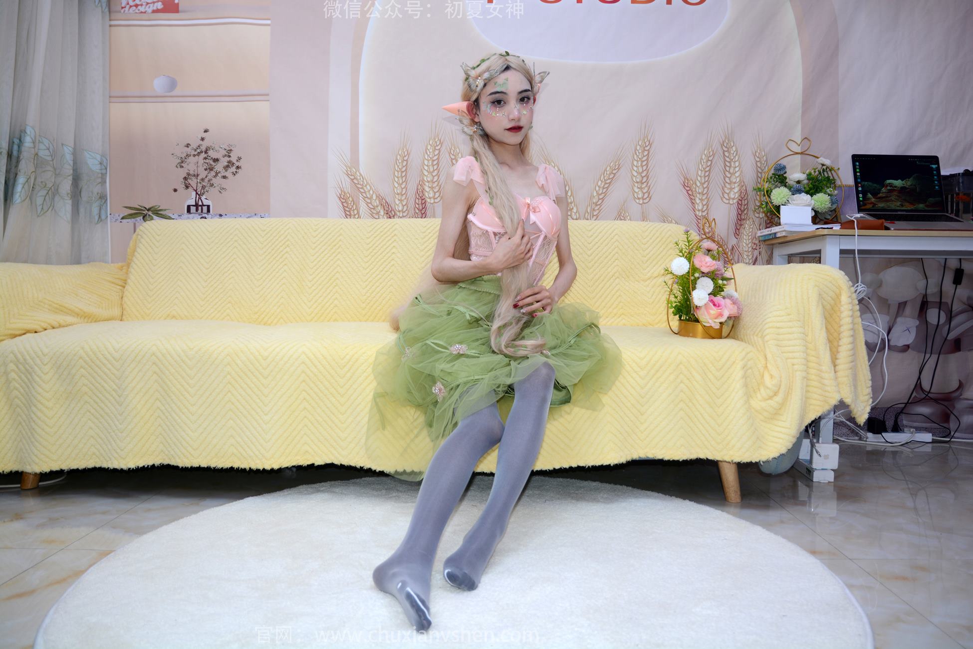 图片[17]-初夏女神 NO.240 柒柒 精灵之光[84P] – 速更版-美库