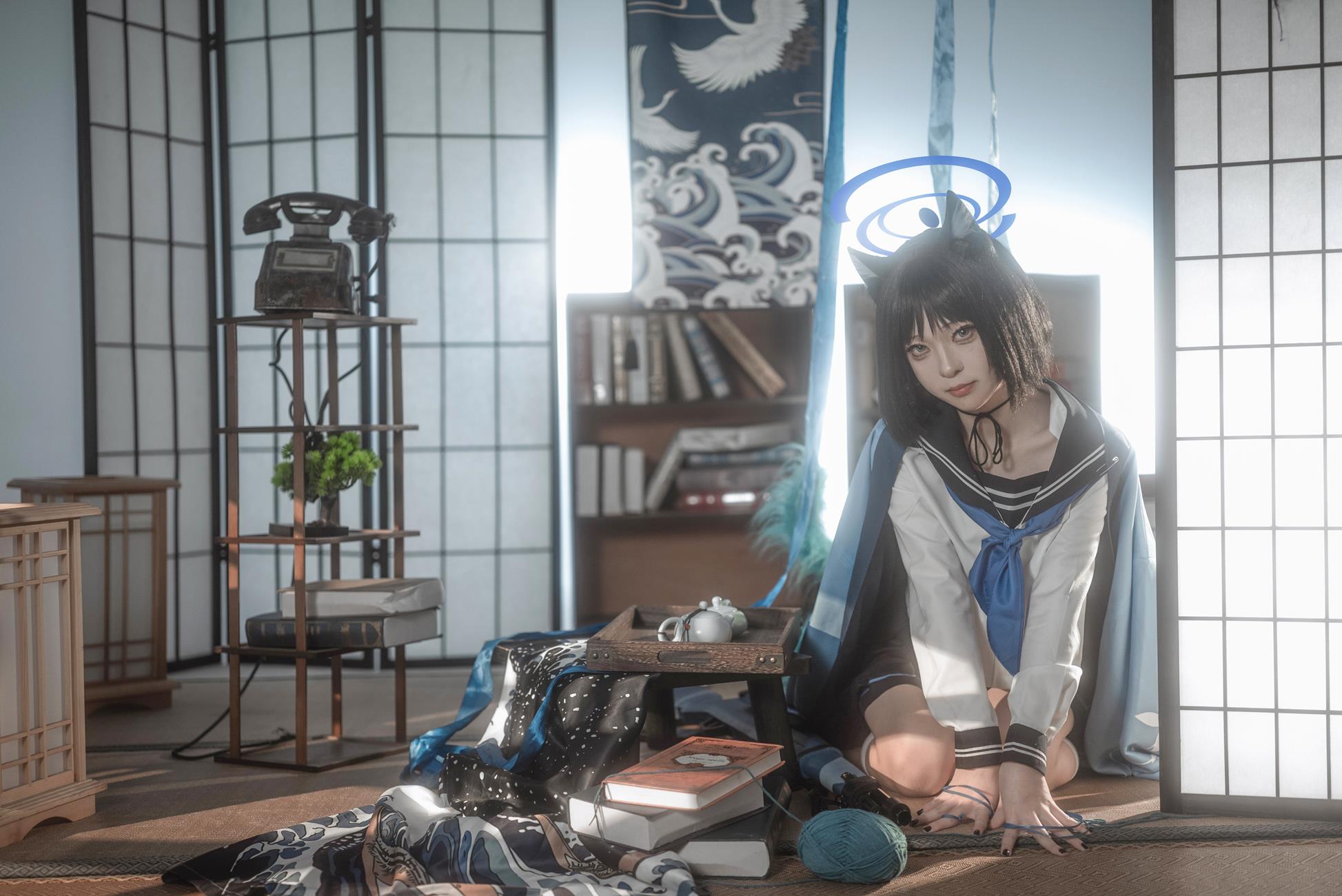 图片[20]-矢量鱼 – 蔚蓝档案 桐生桔梗[22P] – 速更版-美库