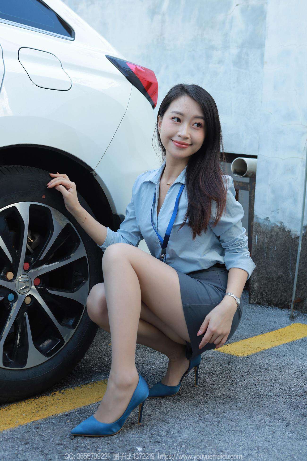 图片[43]-[IESS异思趣向] 2024.11.01 丝享家1887：小婕《蓝色OL（下）》[77P] – 速更版-美库