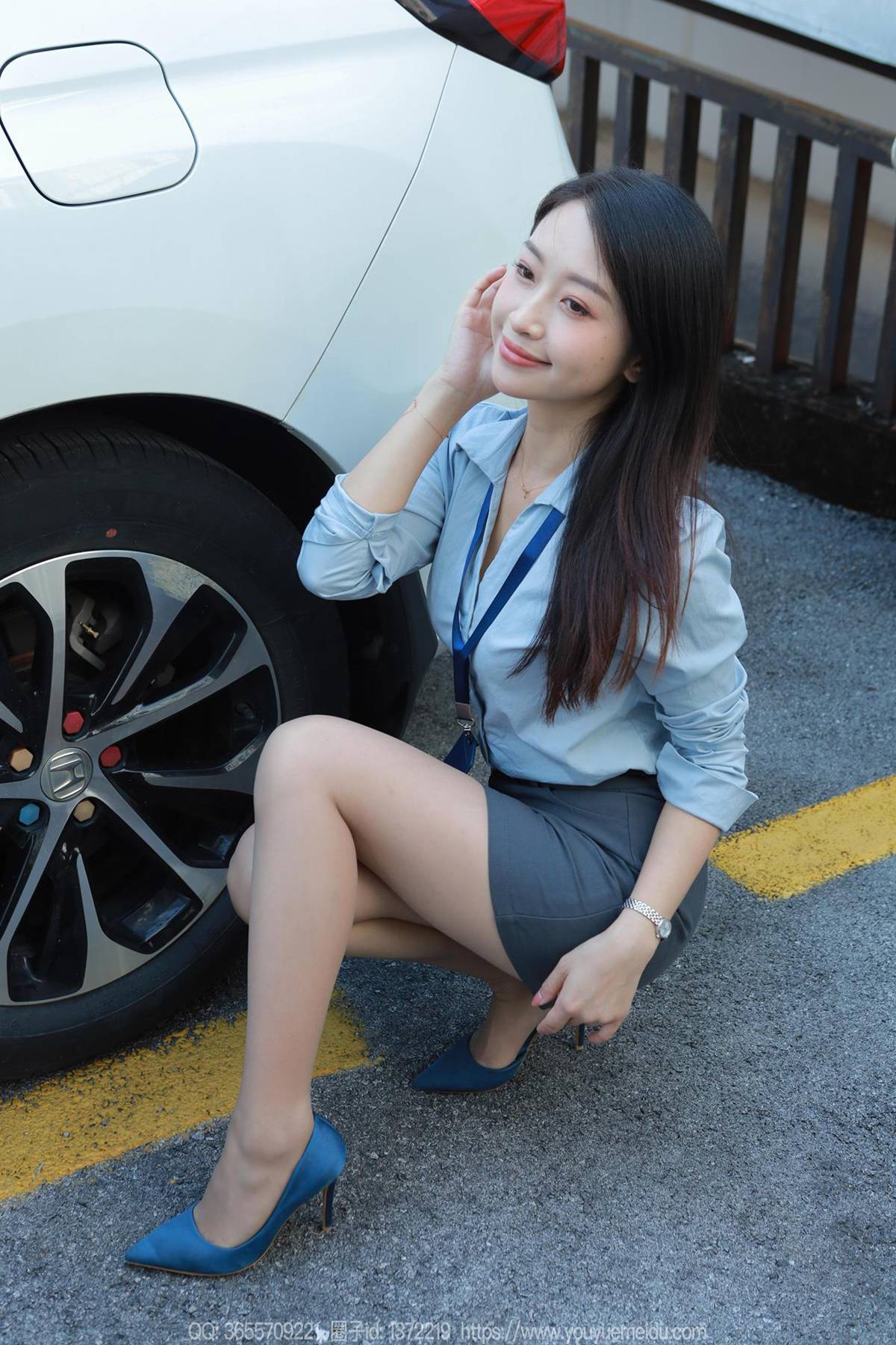 图片[44]-[IESS异思趣向] 2024.11.01 丝享家1887：小婕《蓝色OL（下）》[77P] – 速更版-美库