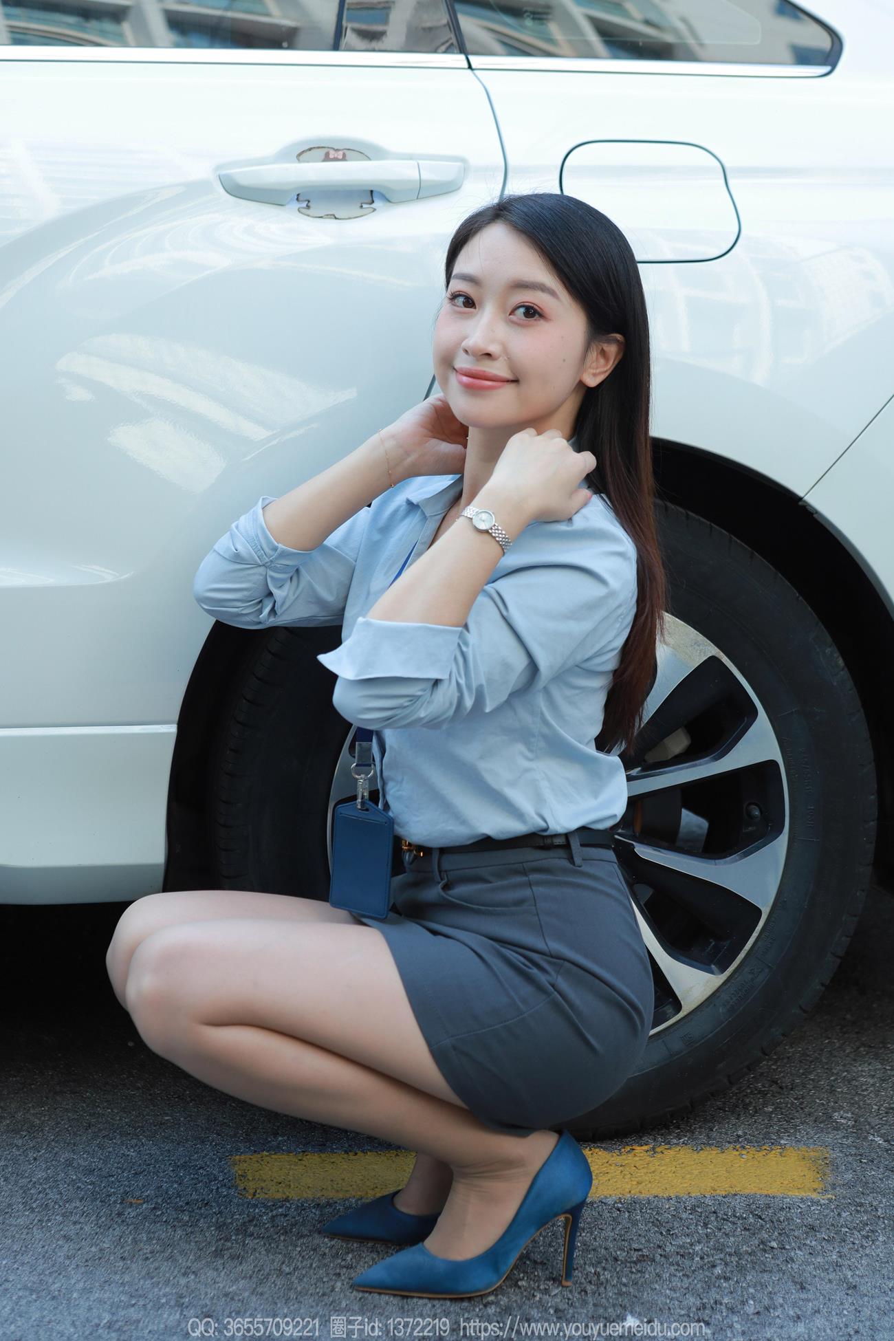 图片[46]-[IESS异思趣向] 2024.11.01 丝享家1887：小婕《蓝色OL（下）》[77P] – 速更版-美库