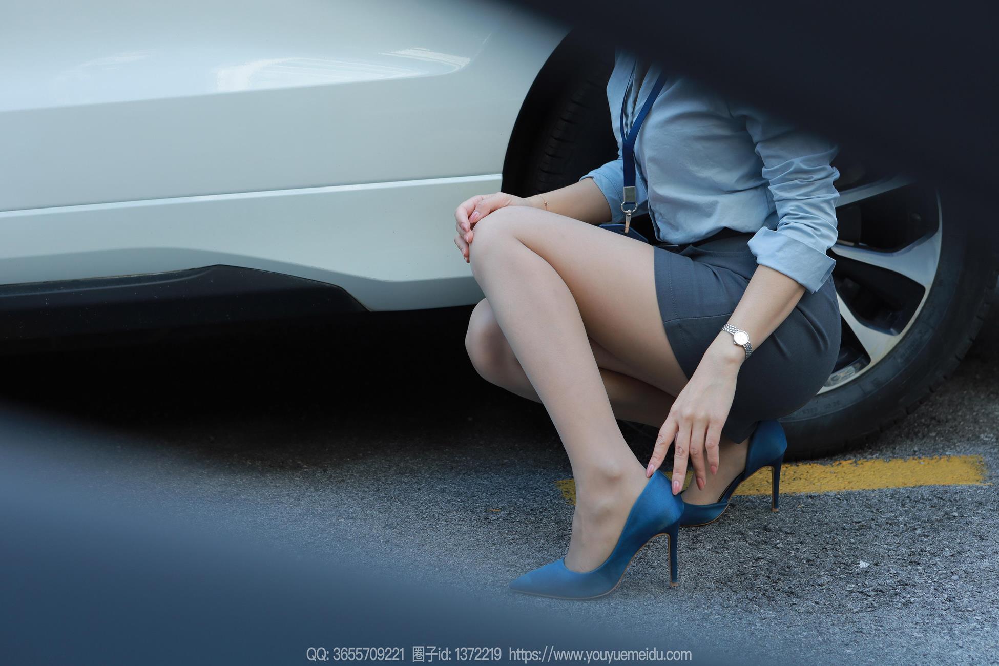 图片[47]-[IESS异思趣向] 2024.11.01 丝享家1887：小婕《蓝色OL（下）》[77P] – 速更版-美库