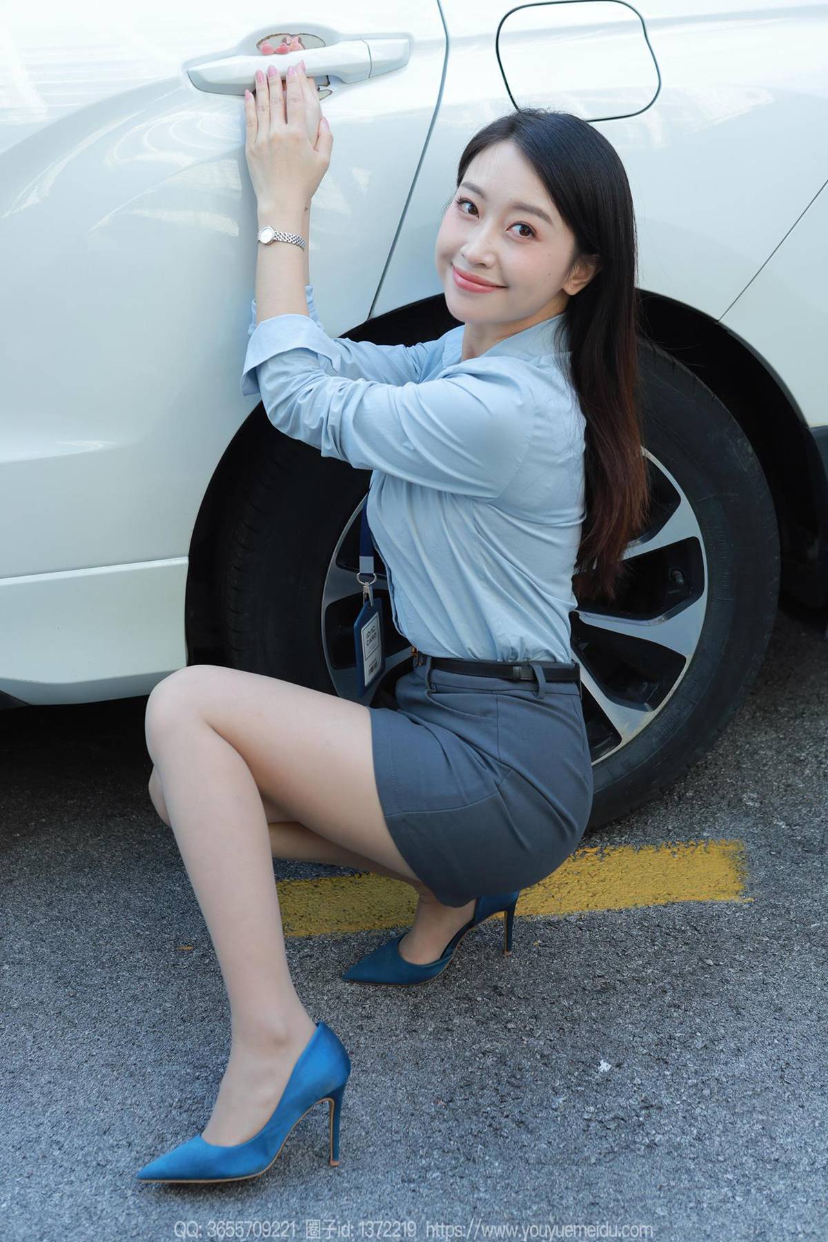 图片[49]-[IESS异思趣向] 2024.11.01 丝享家1887：小婕《蓝色OL（下）》[77P] – 速更版-美库