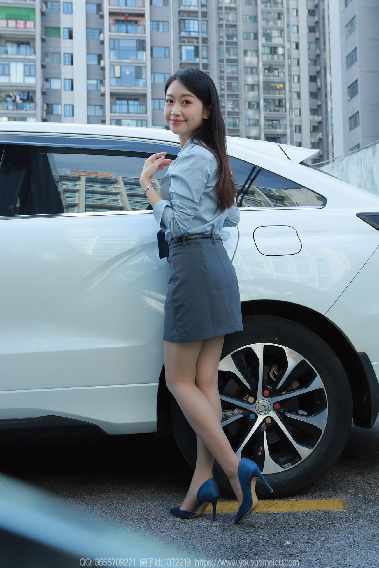 图片[55]-[IESS异思趣向] 2024.11.01 丝享家1887：小婕《蓝色OL（下）》[77P] – 速更版-美库