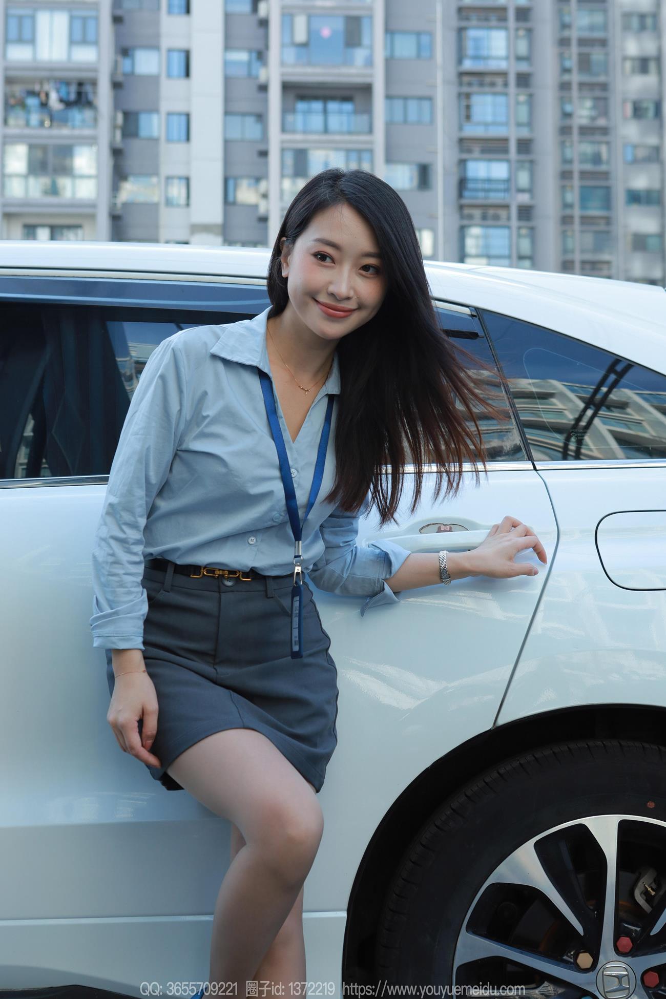 图片[66]-[IESS异思趣向] 2024.11.01 丝享家1887：小婕《蓝色OL（下）》[77P] – 速更版-美库