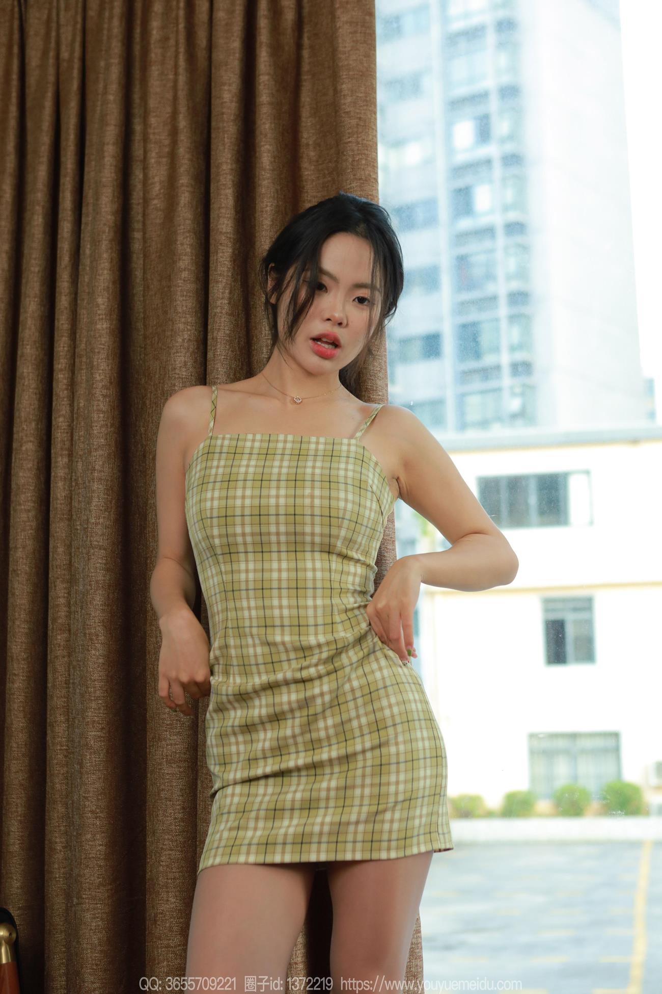 图片[49]-[IESS异思趣向] 2024.11.03 丝享家1888：兔兔《绿色格子裙》[73P] – 速更版-美库