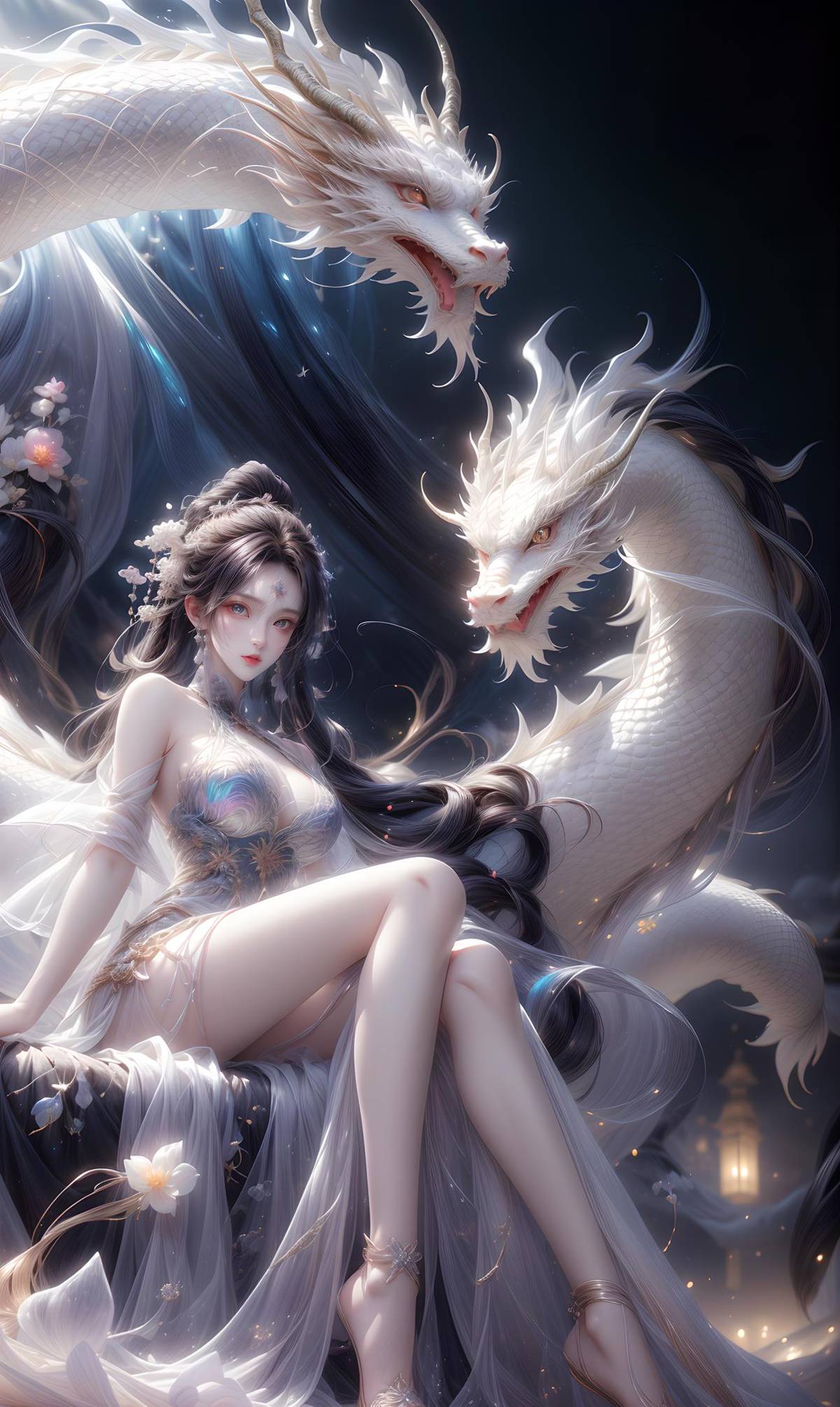 图片[12]-AI绘画 428 白龙和少女[70P] – 速更版-美库