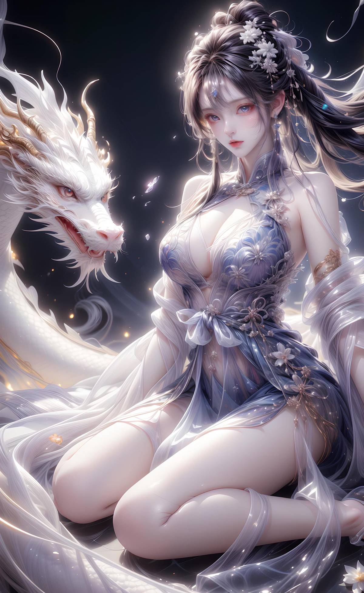 图片[13]-AI绘画 428 白龙和少女[70P] – 速更版-美库