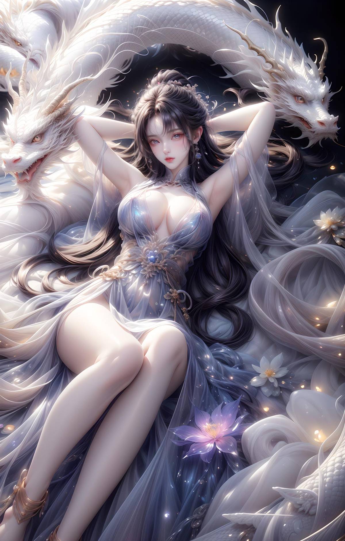 图片[16]-AI绘画 428 白龙和少女[70P] – 速更版-美库