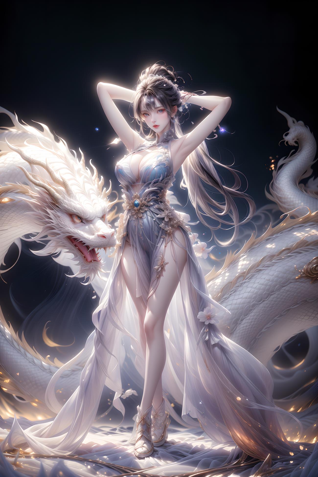 图片[17]-AI绘画 428 白龙和少女[70P] – 速更版-美库