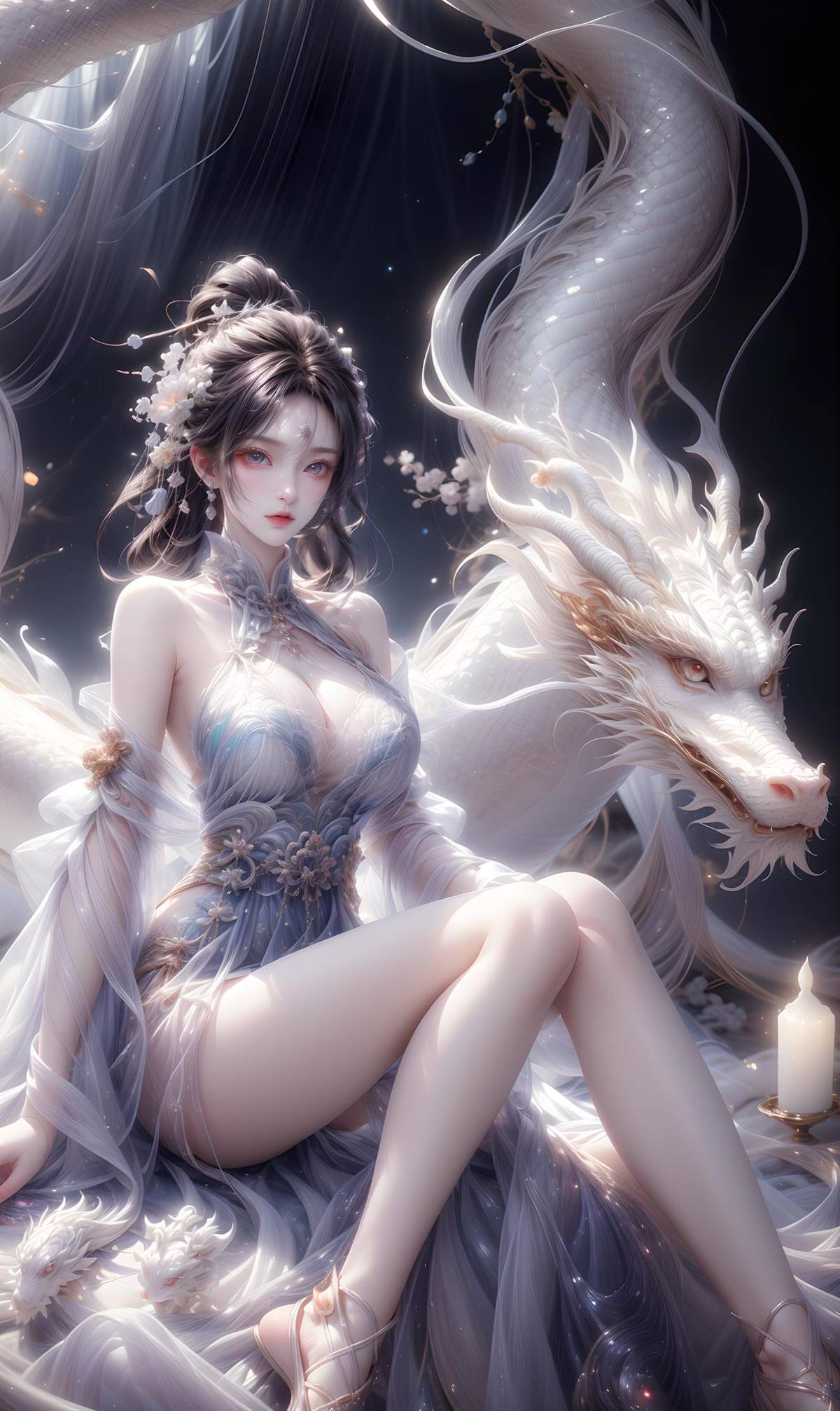 图片[29]-AI绘画 428 白龙和少女[70P] – 速更版-美库