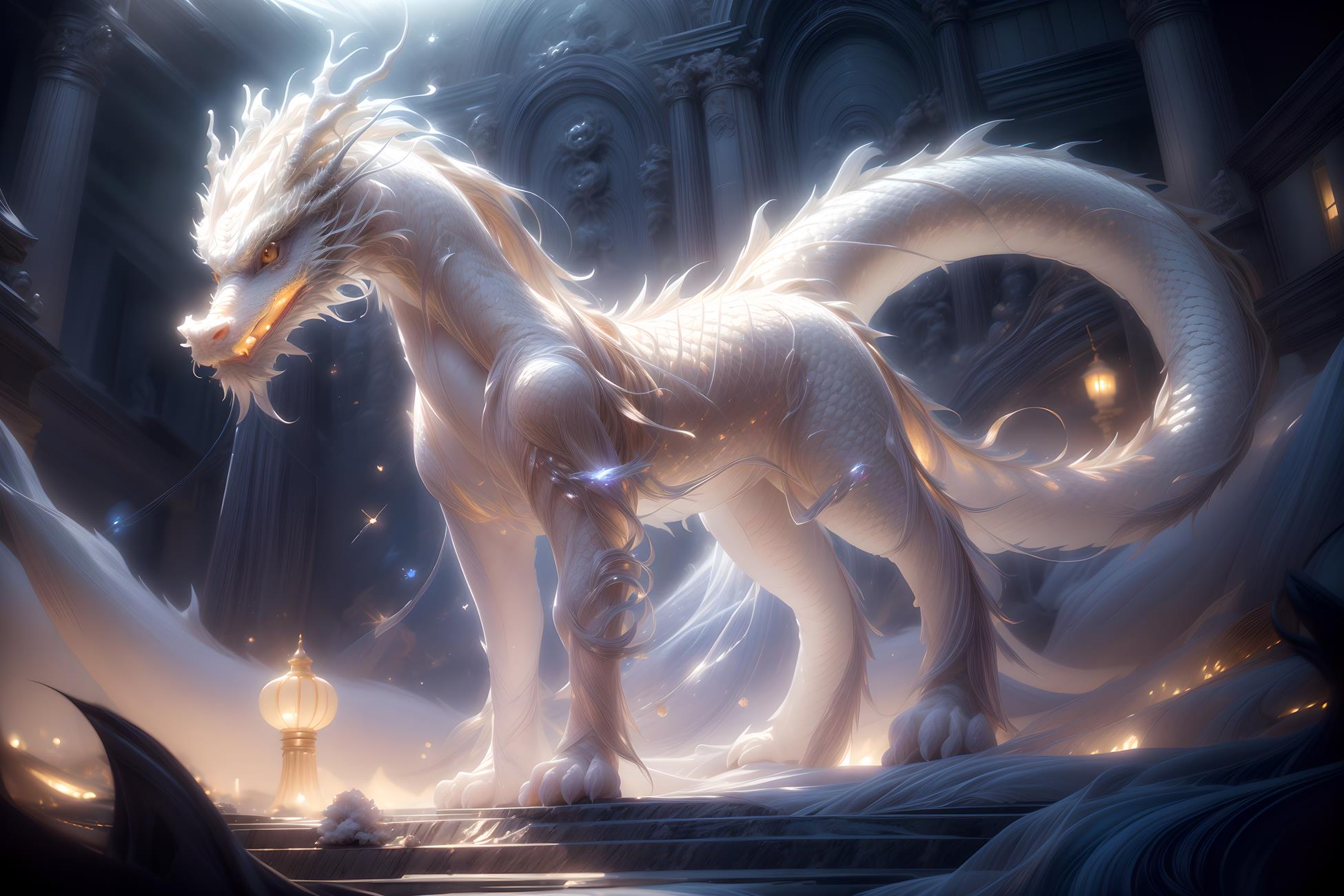 图片[49]-AI绘画 428 白龙和少女[70P] – 速更版-美库