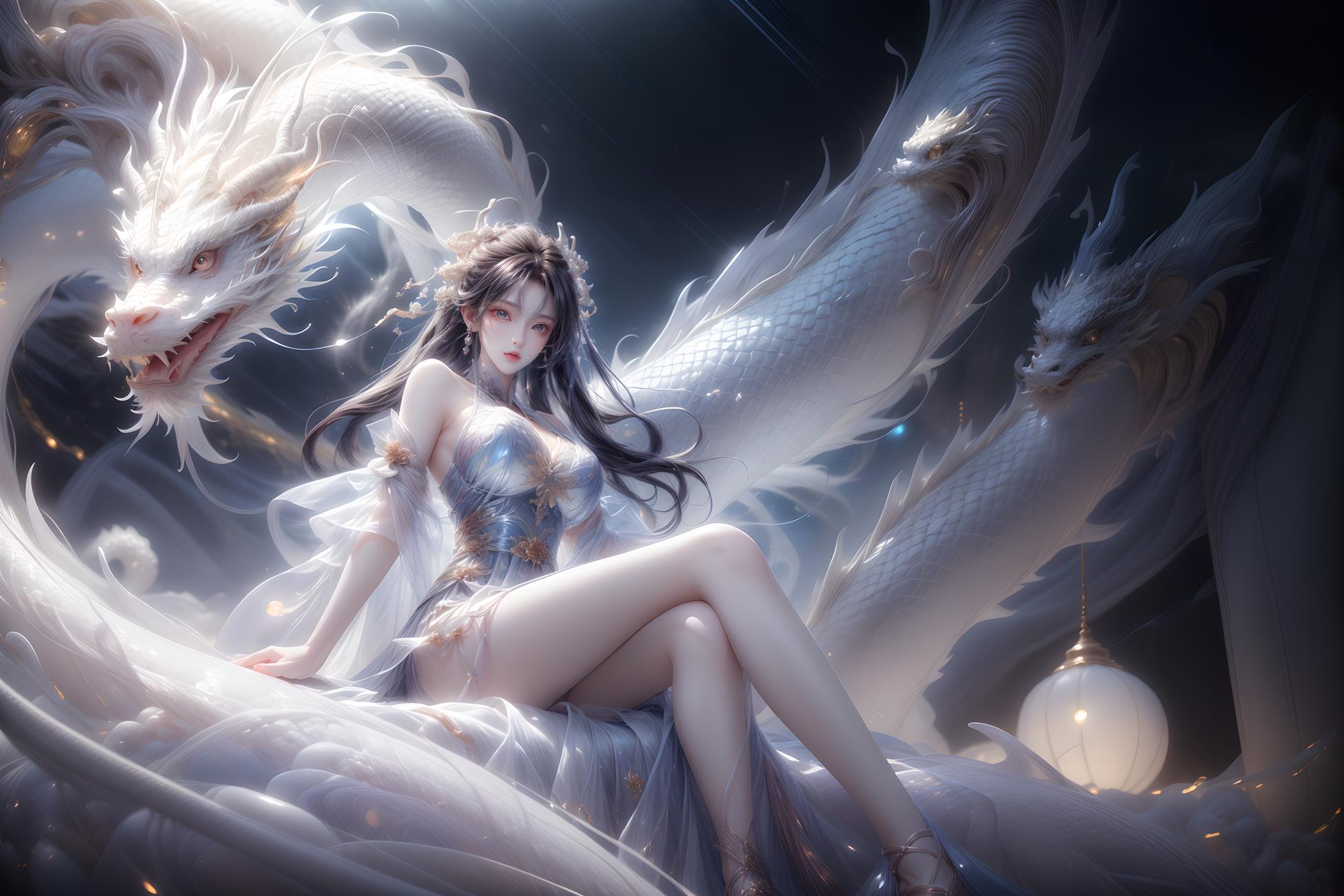 图片[65]-AI绘画 428 白龙和少女[70P] – 速更版-美库