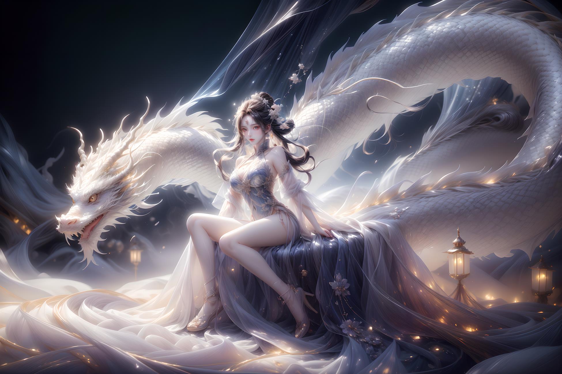 图片[68]-AI绘画 428 白龙和少女[70P] – 速更版-美库